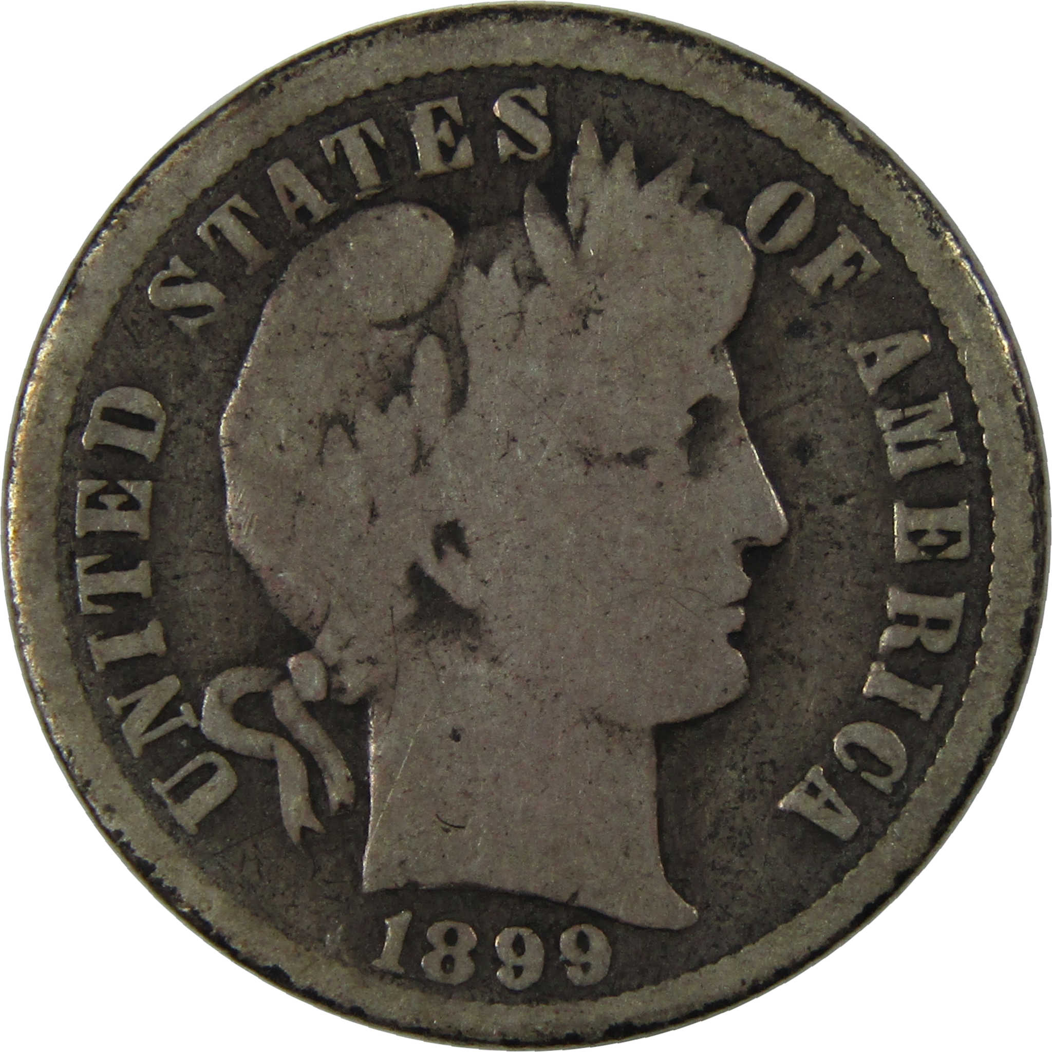 1899 O Barber Dime VG Very Good Silver 10c Coin Collectible SKU:I23723