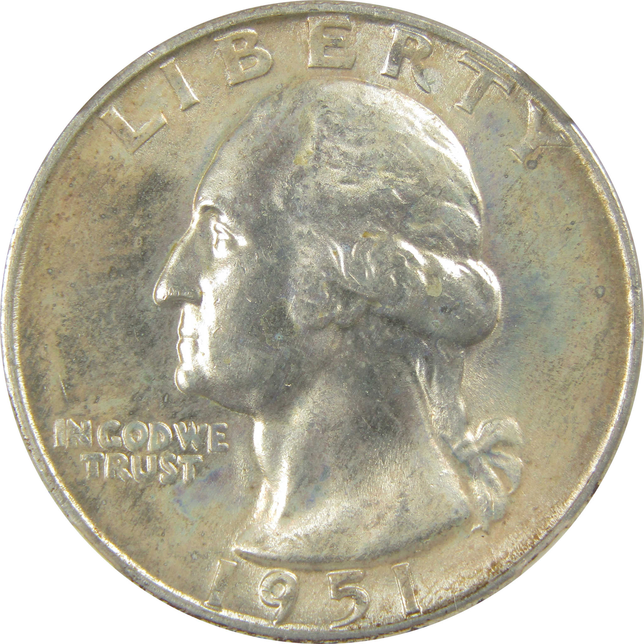 1951 D Washington Quarter MS 66 NGC Silver Bag Fragment SKU:I20517