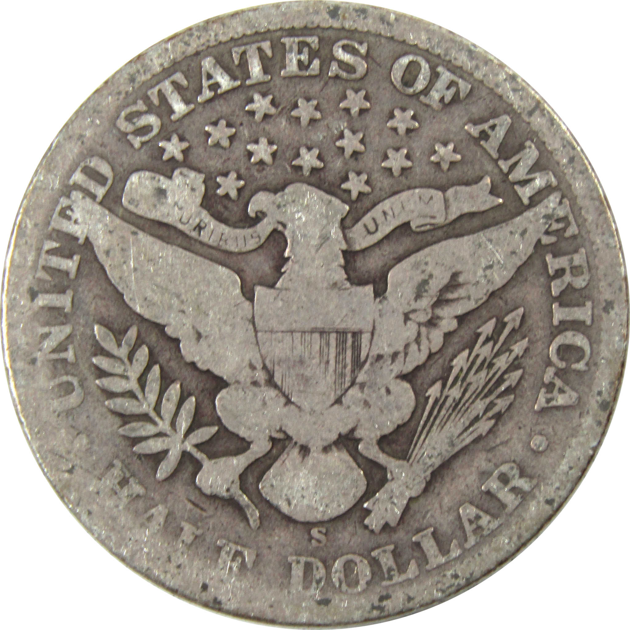 1908 S Barber Half Dollar G Good Silver 50c Coin SKU:I13294