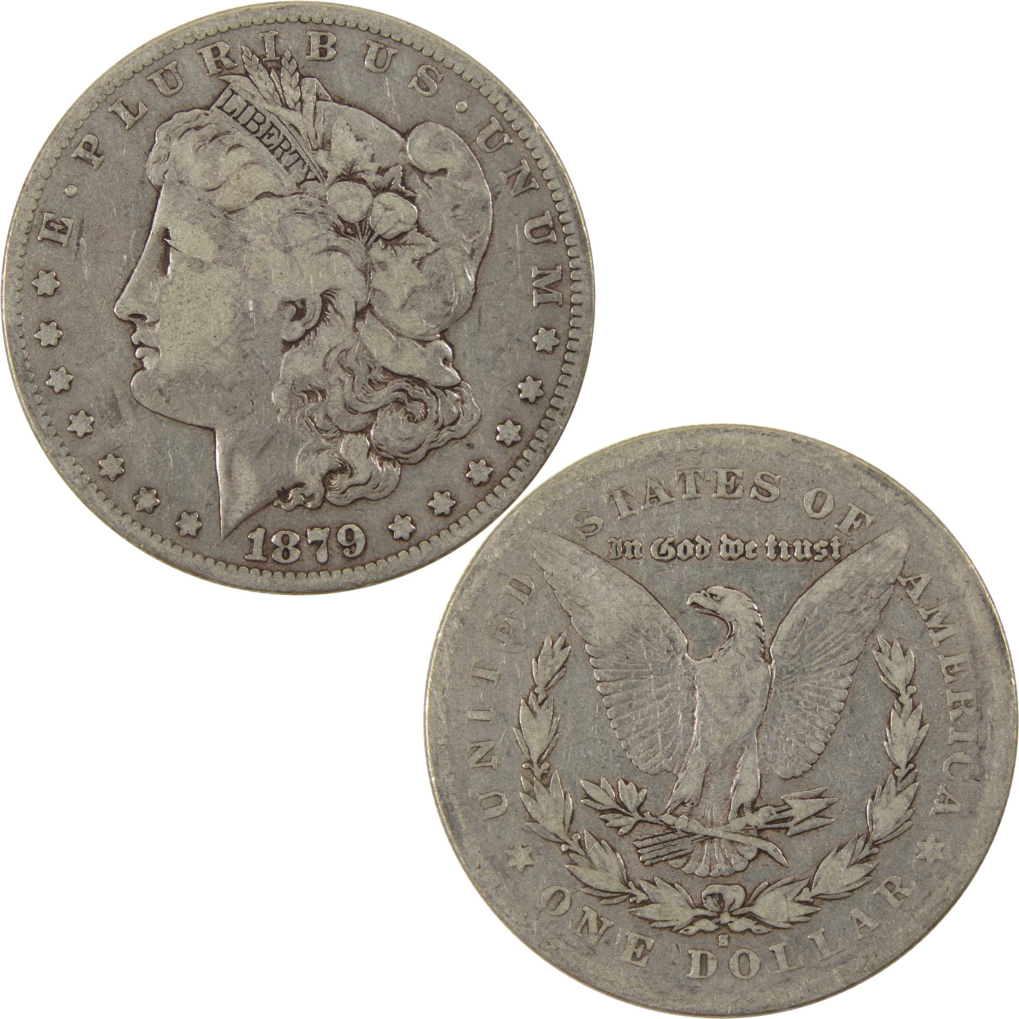 1879 S Rev 78 Morgan Dollar VG Very Good 90% Silver $1 Coin SKU:I8001 - Morgan coin - Morgan silver dollar - Morgan silver dollar for sale - Profile Coins &amp; Collectibles