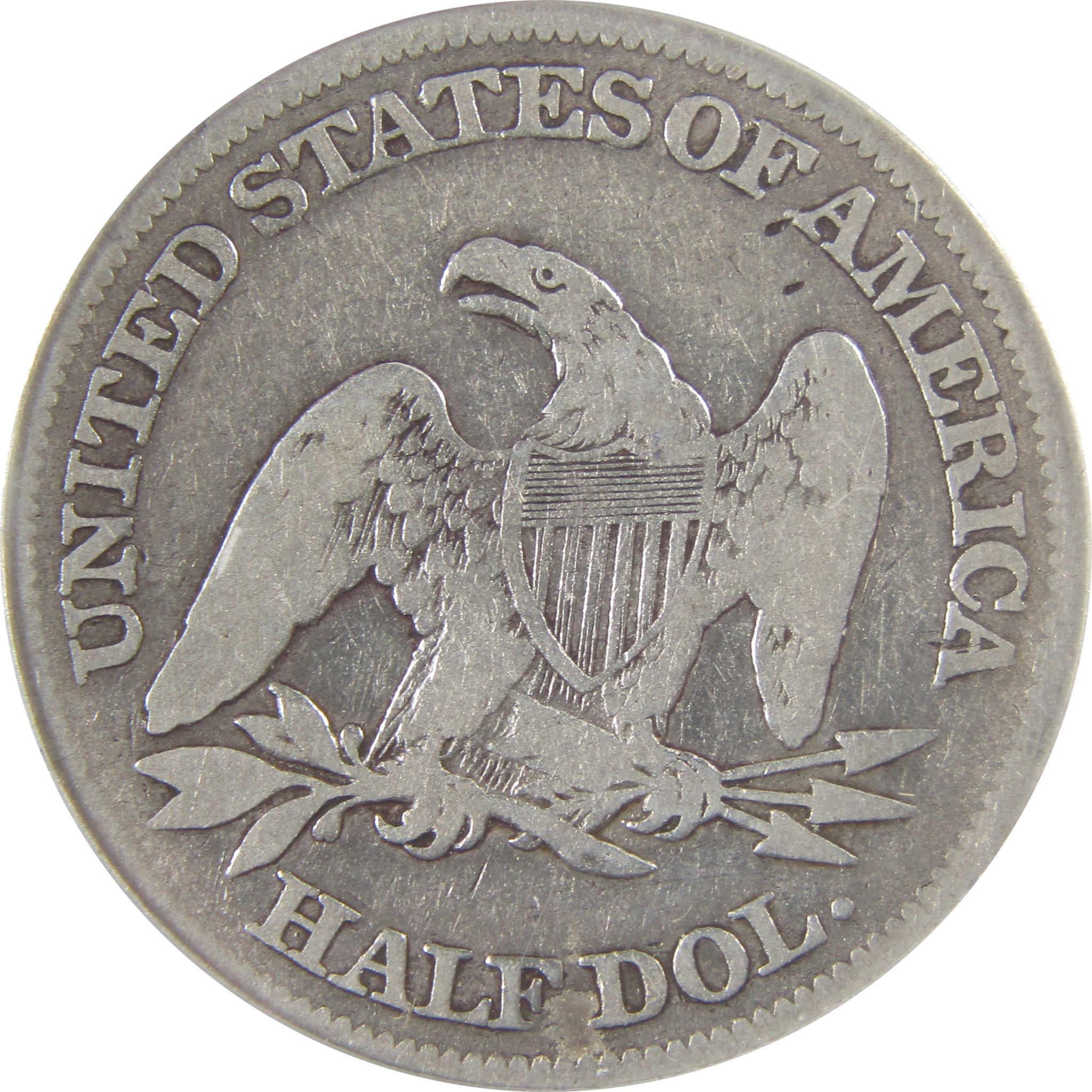 1865 Seated Liberty Silver Half Dollar G 6 Details ANACS SKU:I25451