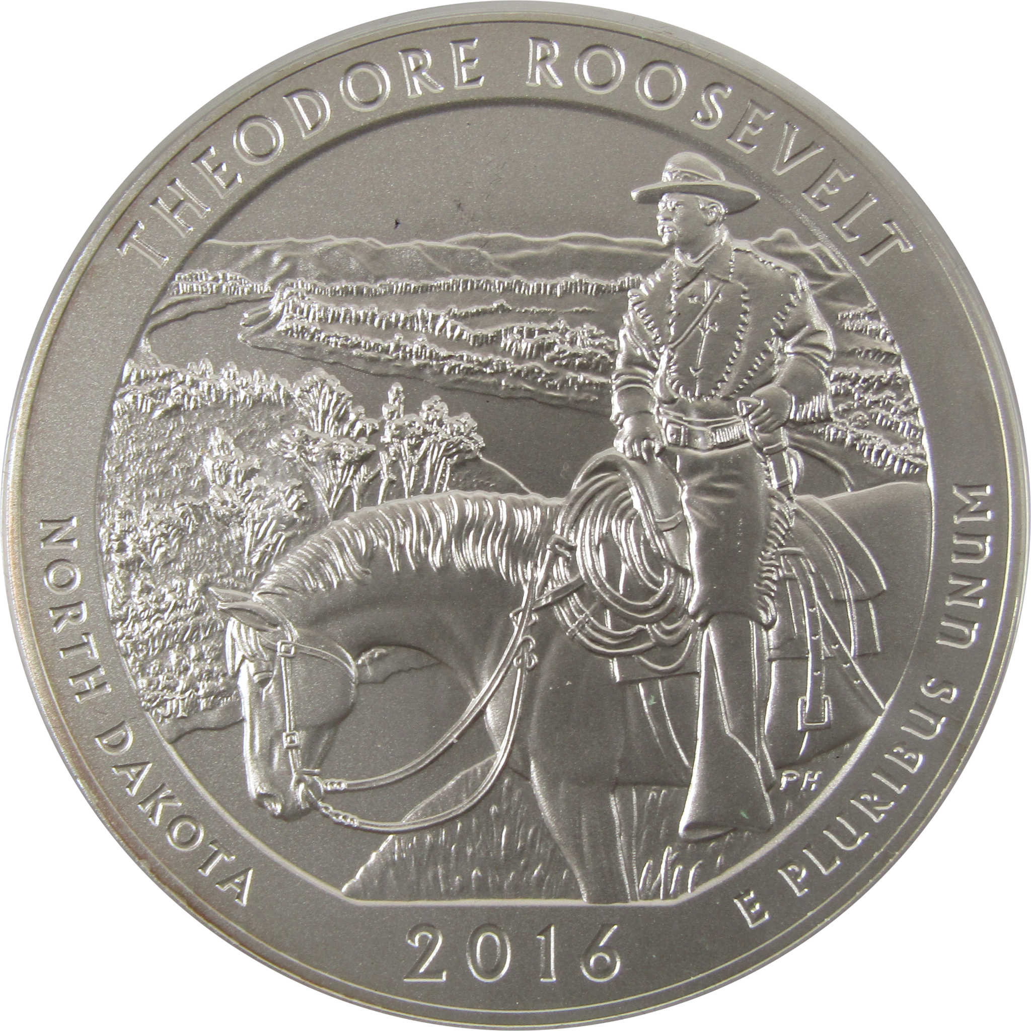 2016 P Theodore Roosevelt Park 5 oz Silver OGP COA SKU:CPC2541