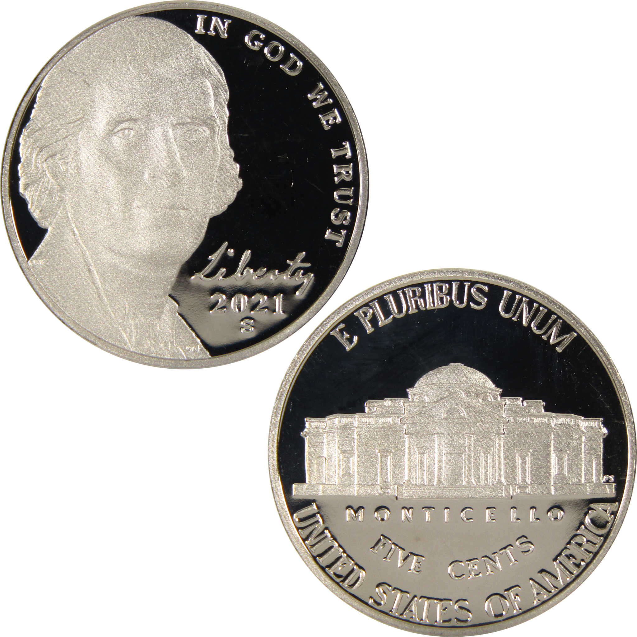 2021 S Jefferson Nickel 5c Proof Coin