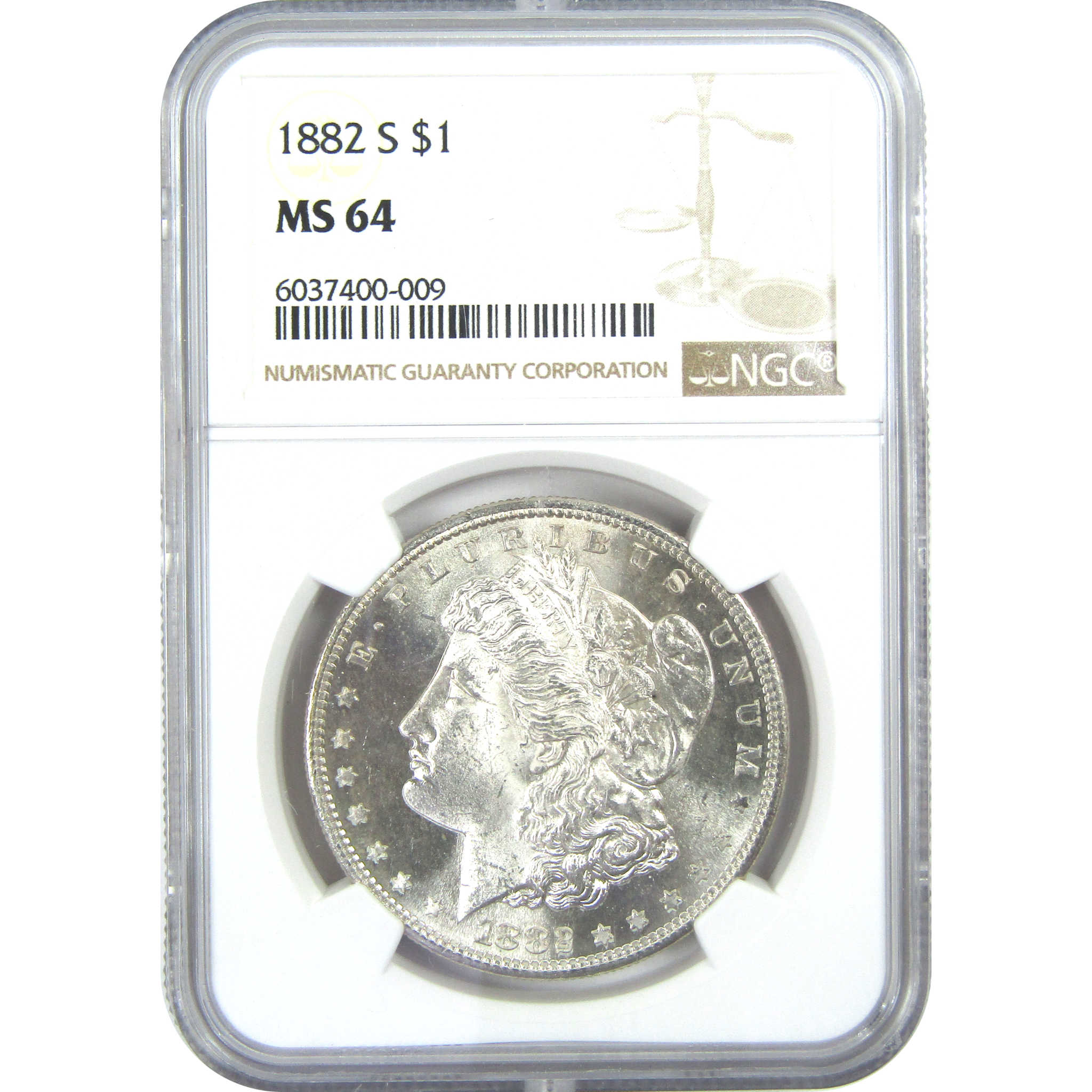 1882 S Morgan Dollar MS 64 NGC Silver $1 Uncirculated Coin SKU:I15916 - Morgan coin - Morgan silver dollar - Morgan silver dollar for sale - Profile Coins &amp; Collectibles