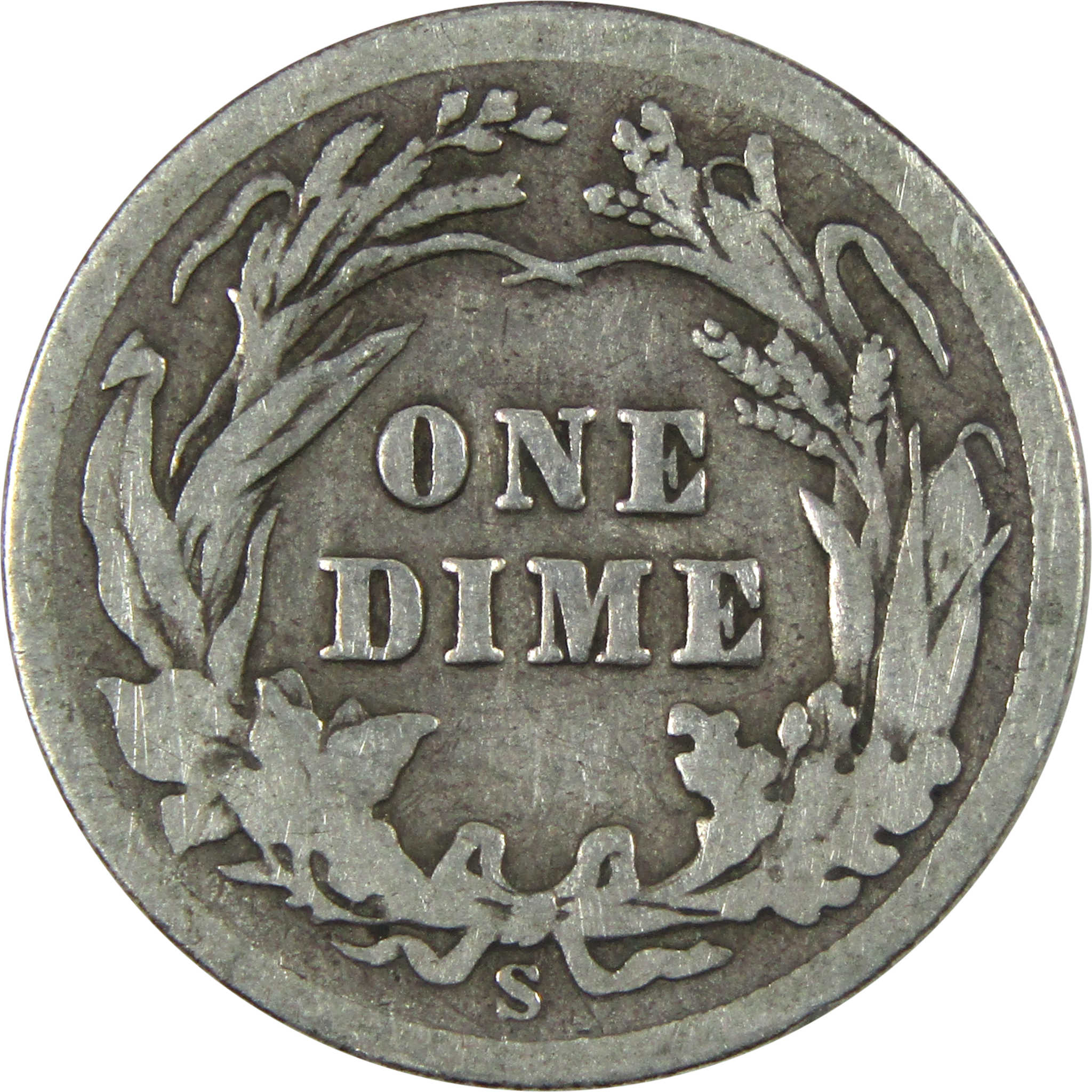 1905 S Barber Dime G Good Silver 10c Coin SKU:I14806