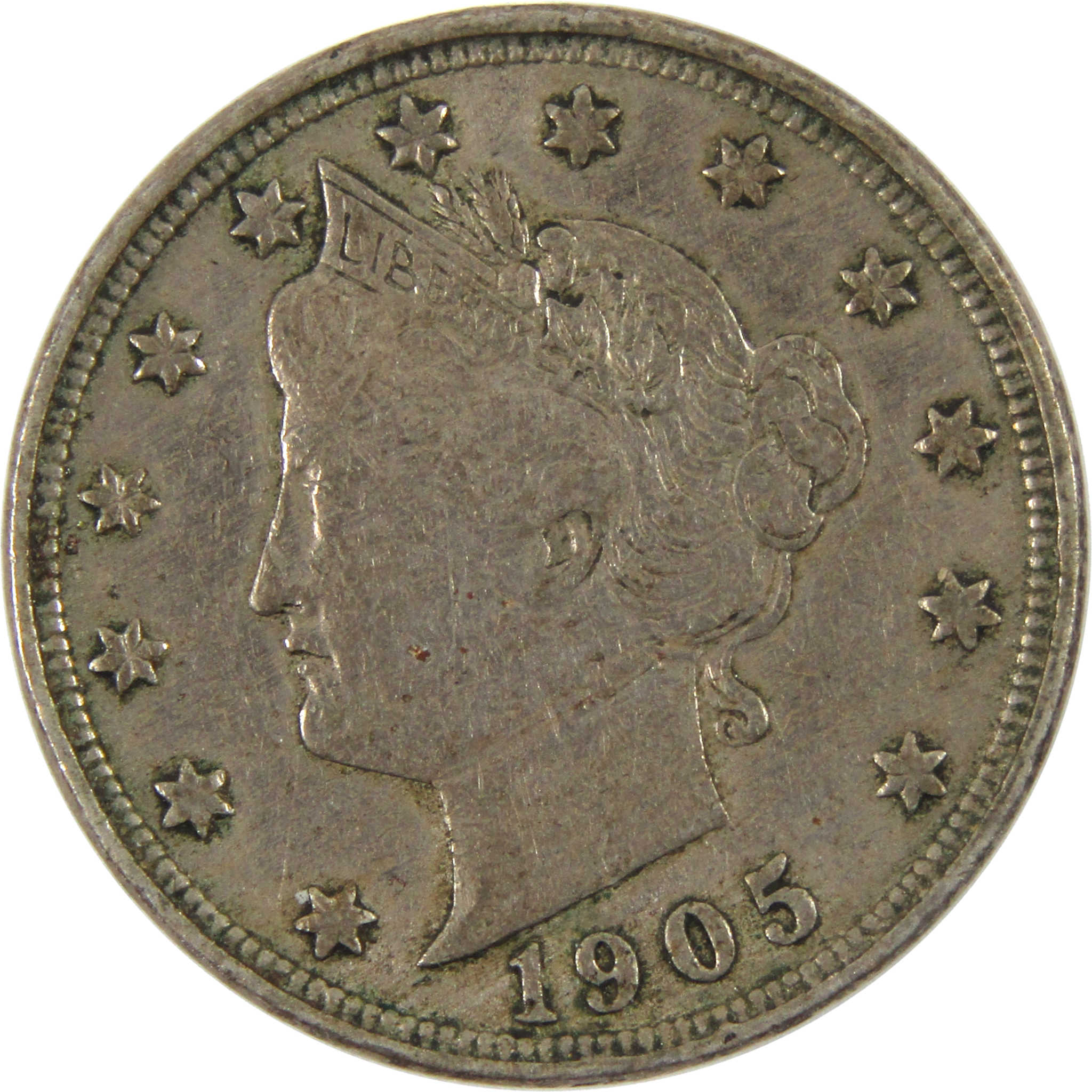 1905 Liberty Head V Nickel XF EF Extremely Fine 5c Coin SKU:CPC3670