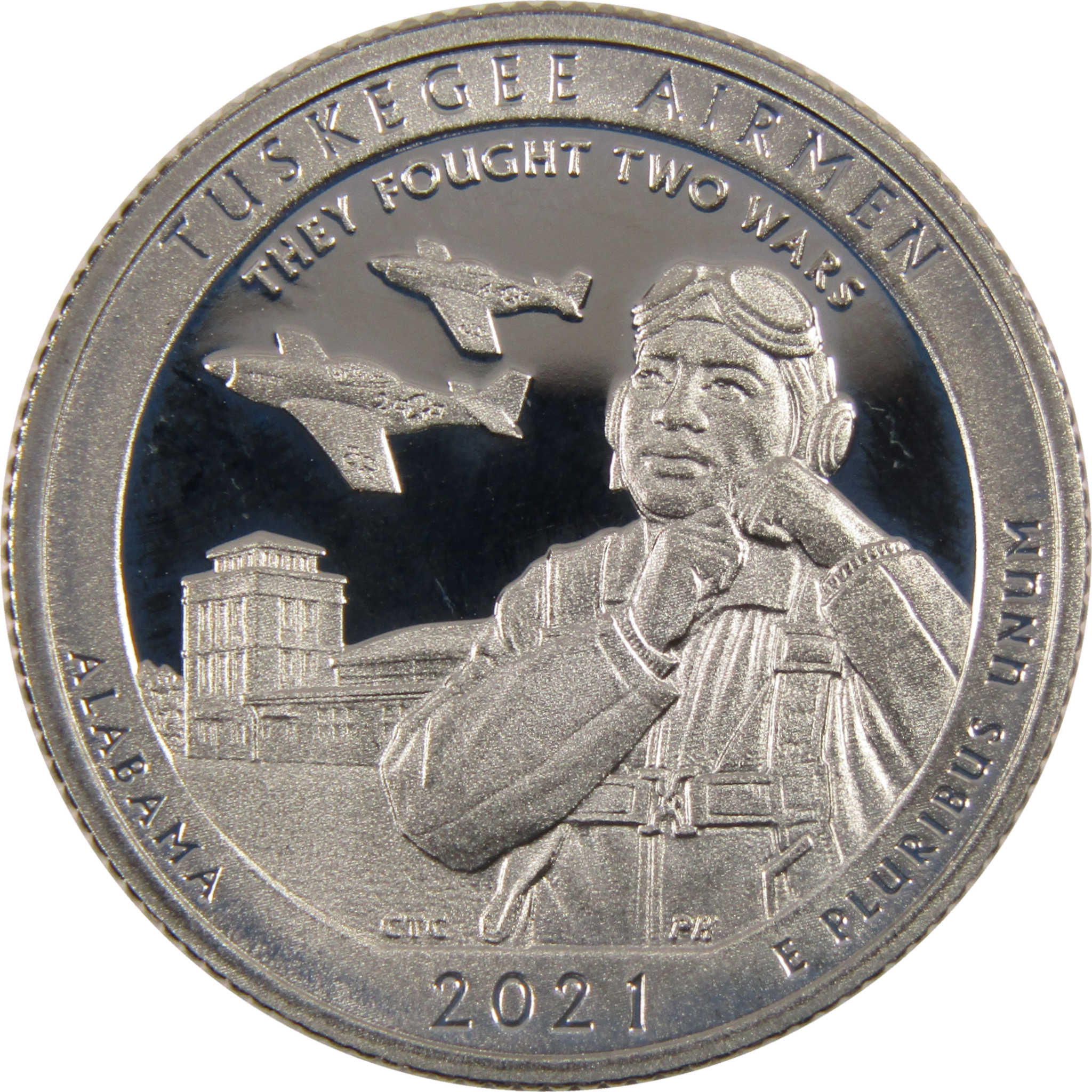 2021 S Tuskegee Airmen NHS National Park Quarter Clad 25c Proof Coin