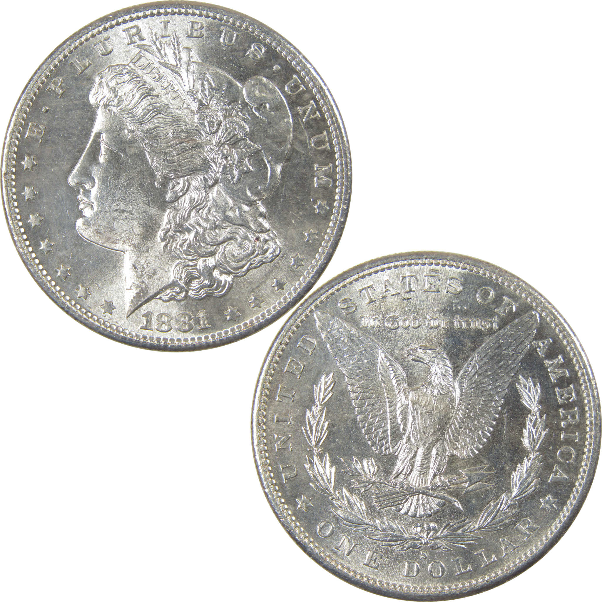 1881 S Morgan Dollar Uncirculated Details Silver $1 Coin SKU:I23826 - Morgan coin - Morgan silver dollar - Morgan silver dollar for sale - Profile Coins &amp; Collectibles