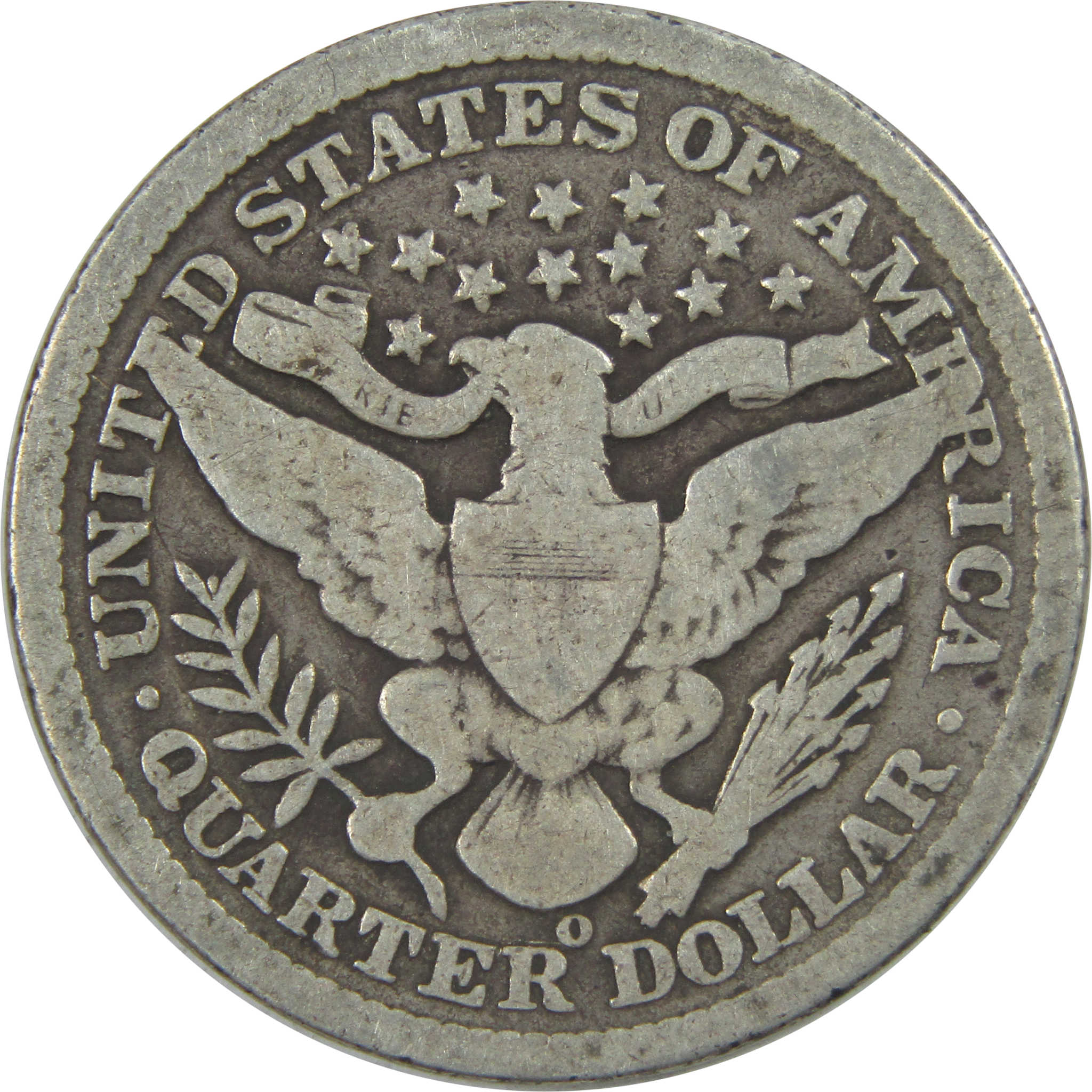 1899 O Barber Quarter G Good Silver 25c Coin SKU:I15460