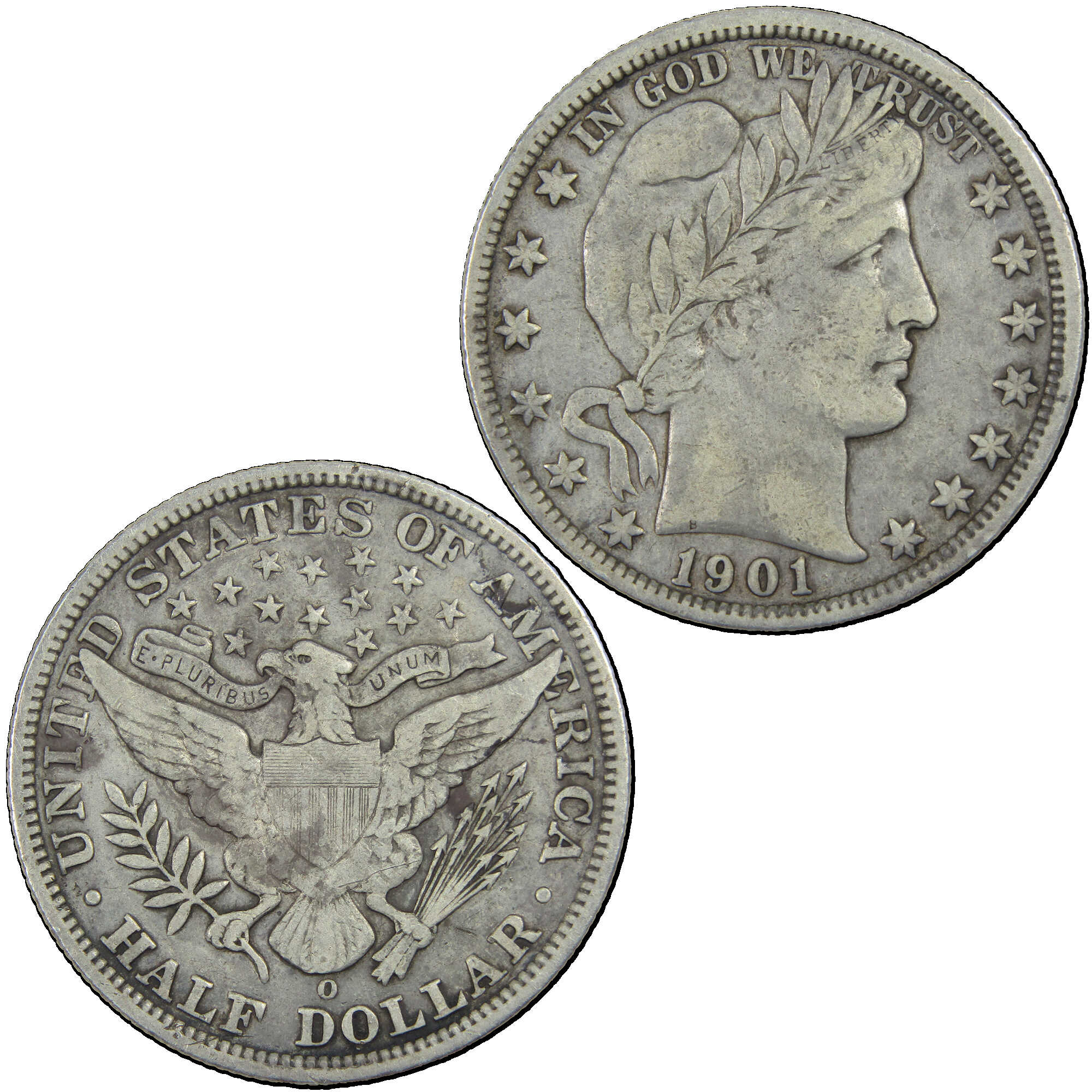 1901 O Barber Half Dollar Very Fine Extremely Fine Silver SKU:I12916