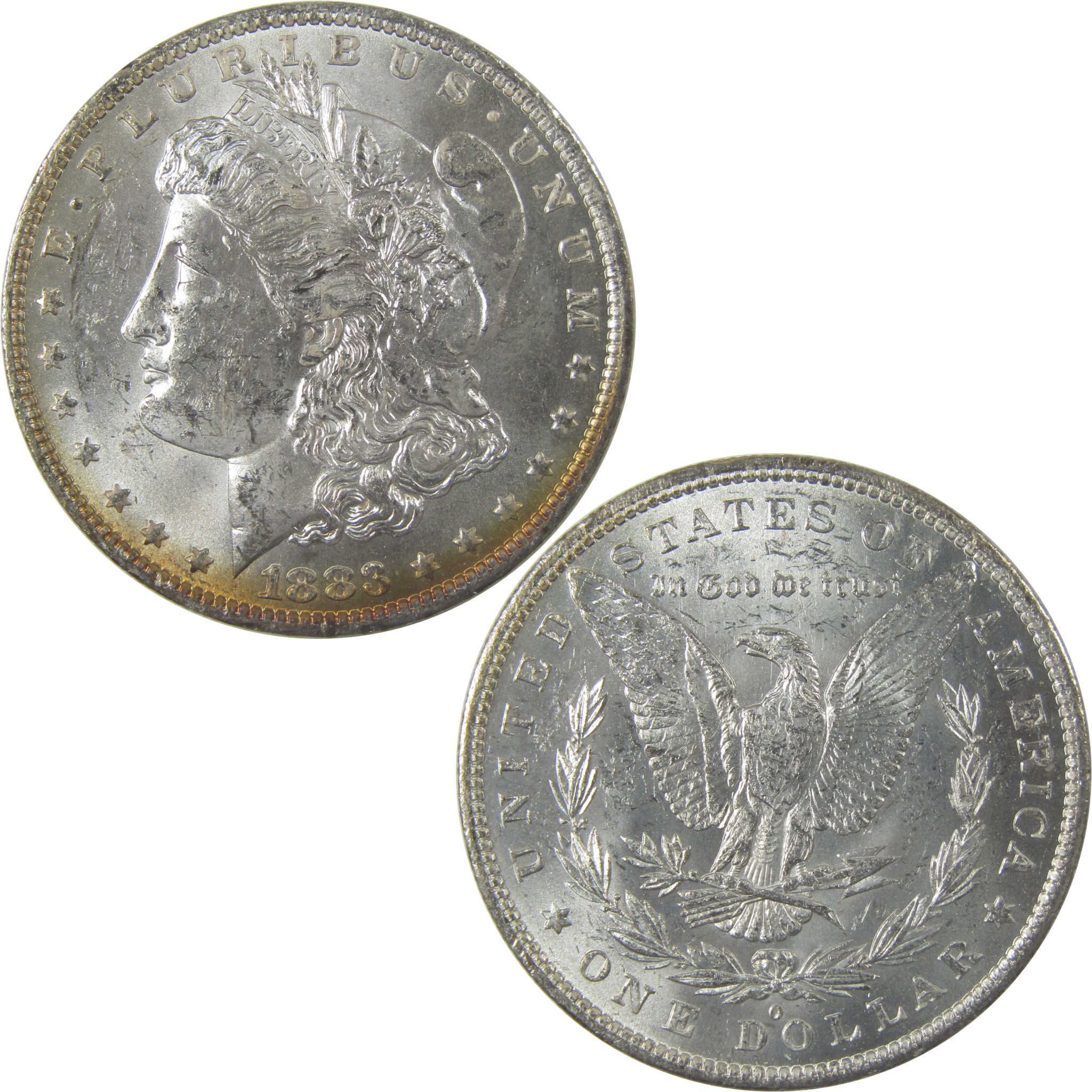 1883 O Morgan Silver Dollar Uncirculated Mint State Toned SKU:I24827