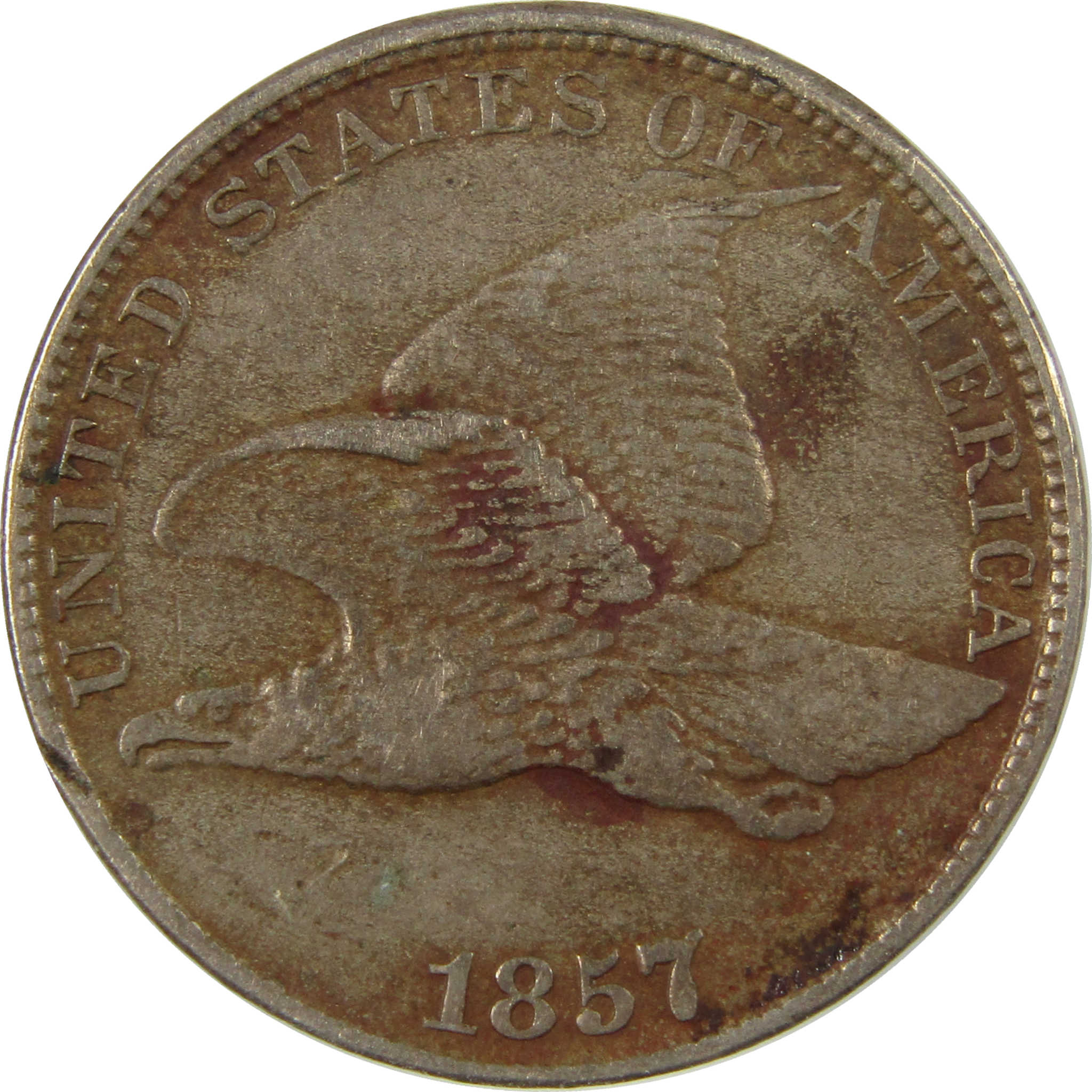 1857 Flying Eagle Cent VF Very Fine Details Penny 1c Coin SKU:I26964