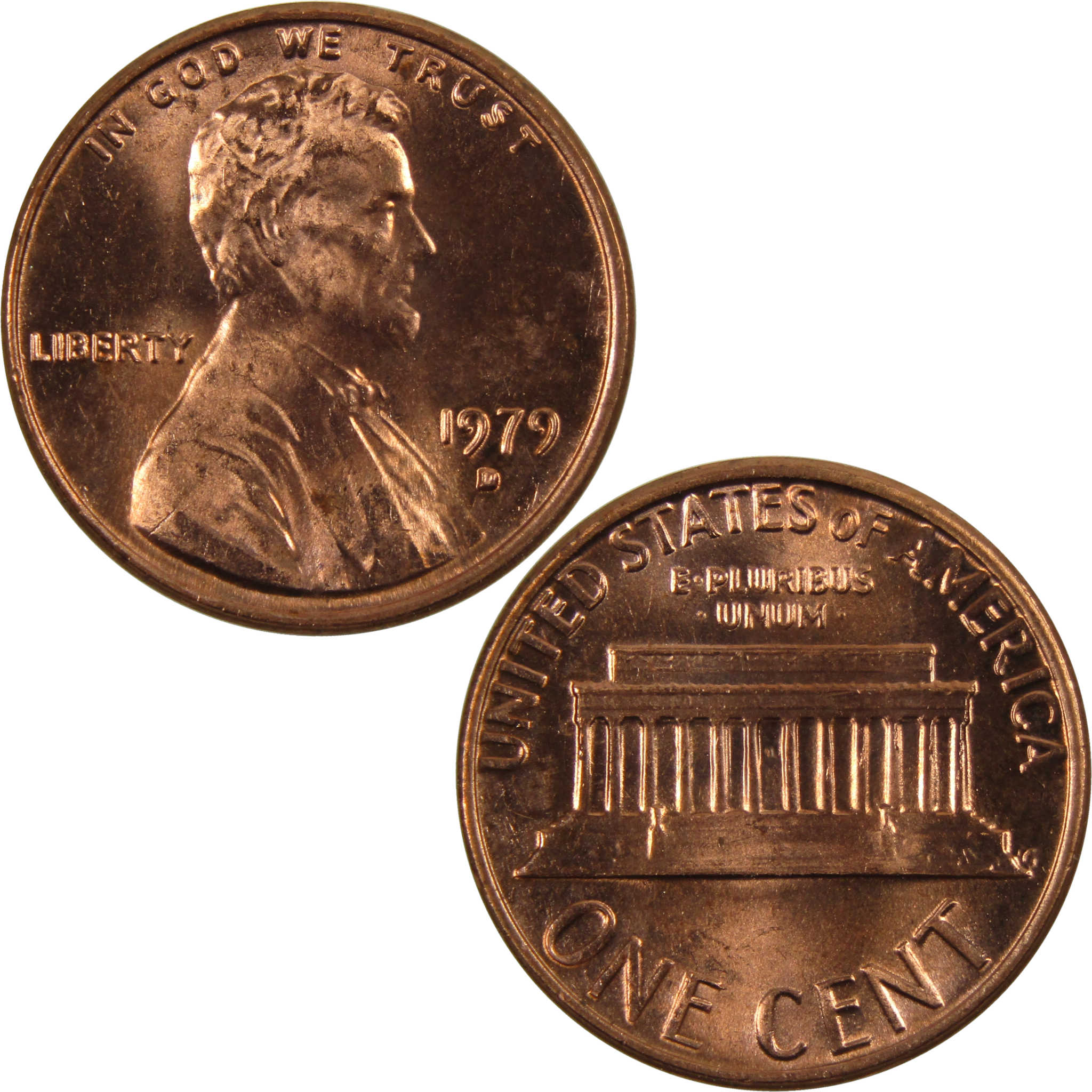 1979 D Lincoln Memorial Cent BU Uncirculated Penny 1c Coin