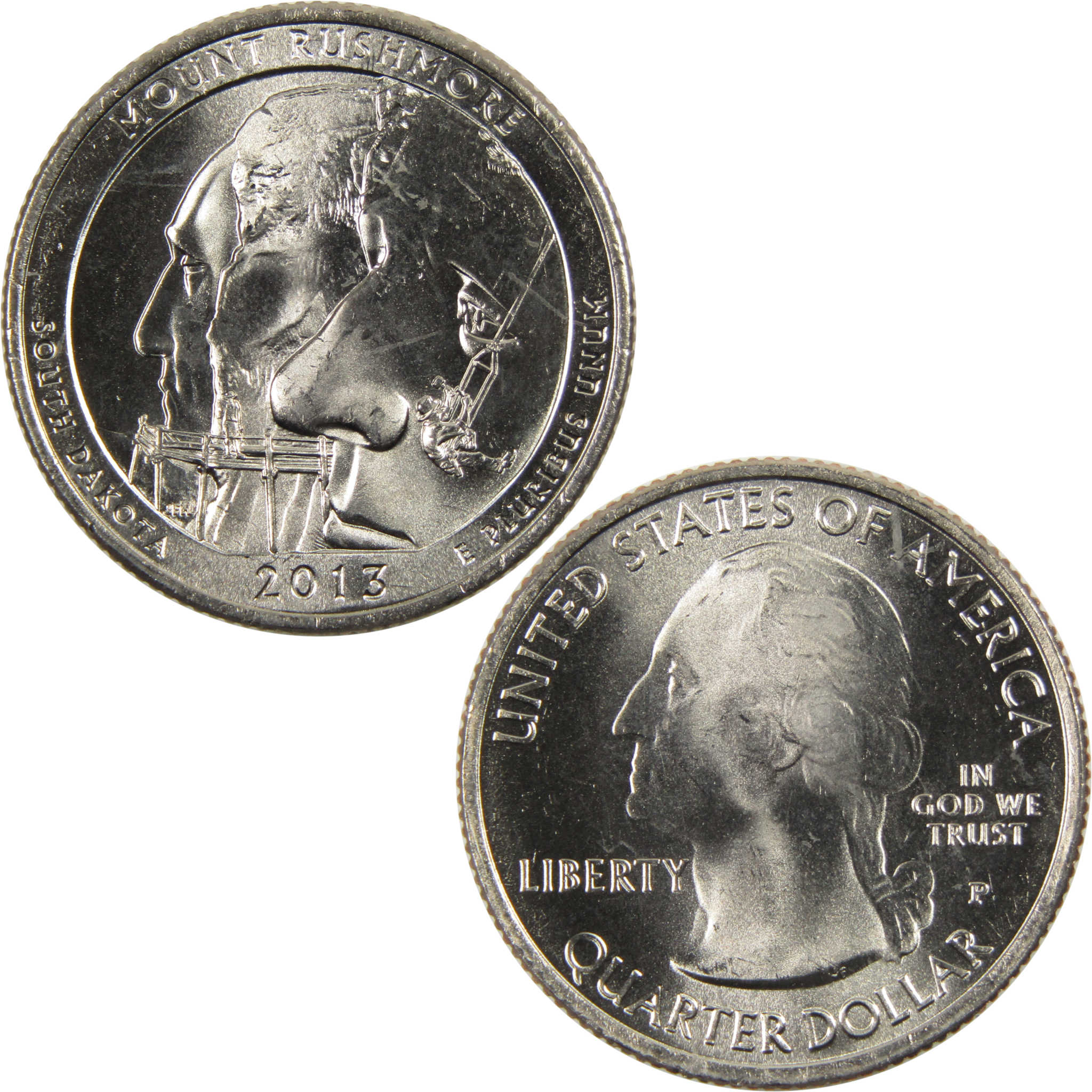 2013 P Mount Rushmore National Park Quarter BU Uncirculated Clad 25c