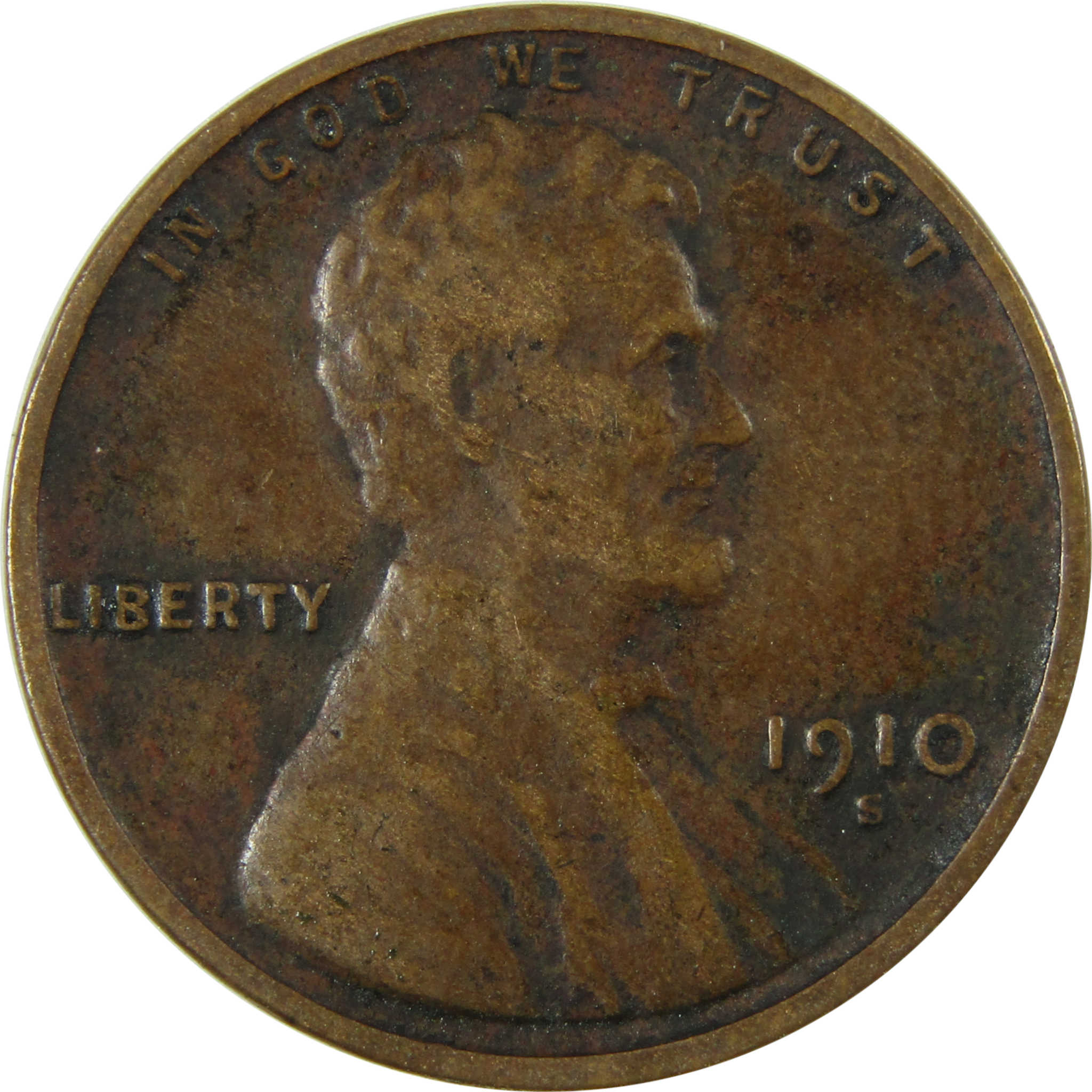1910 S Lincoln Wheat Cent VF Very Fine Details Penny SKU:I26346