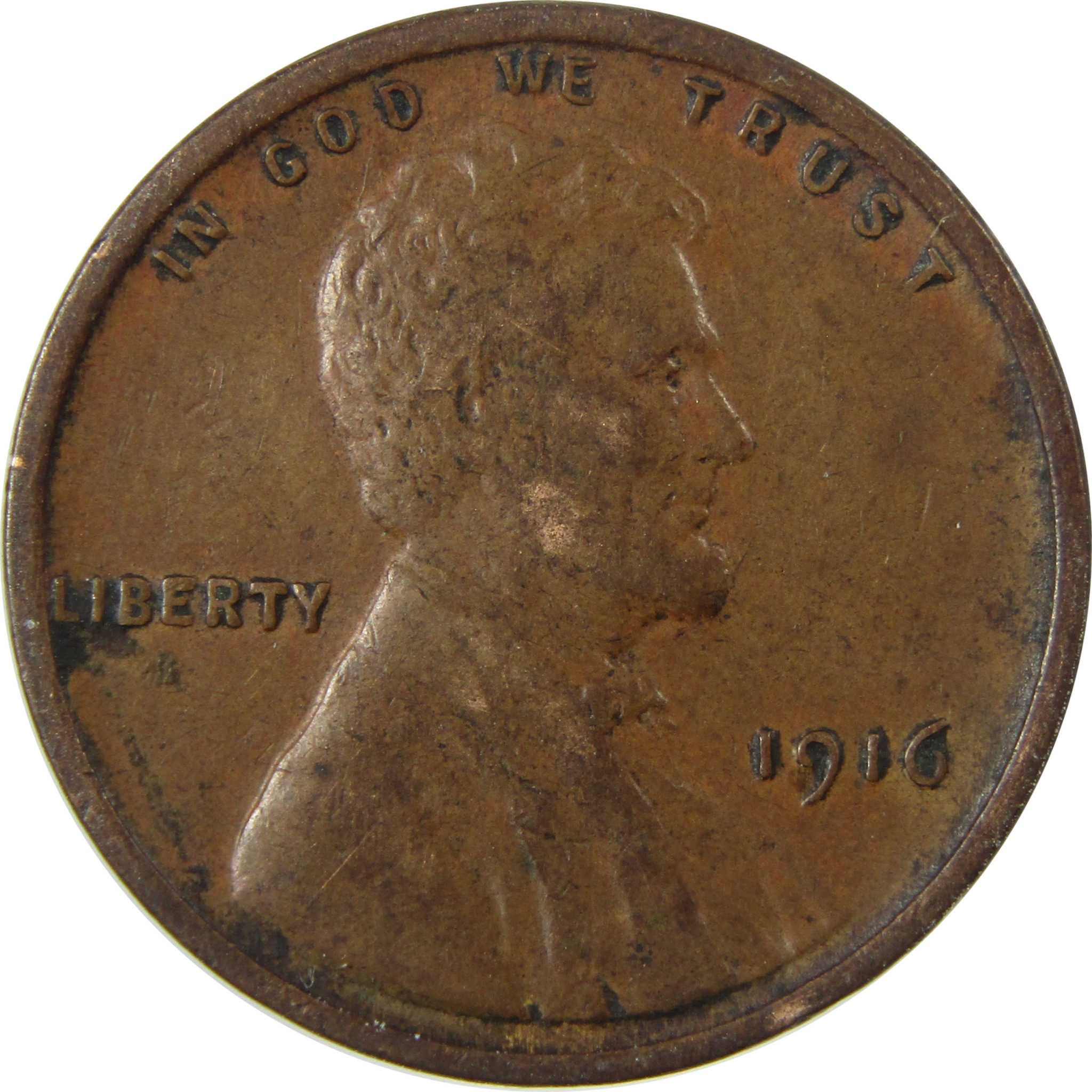 1916 Lincoln Wheat Cent VF Very Fine Penny 1c Coin SKU:I26832