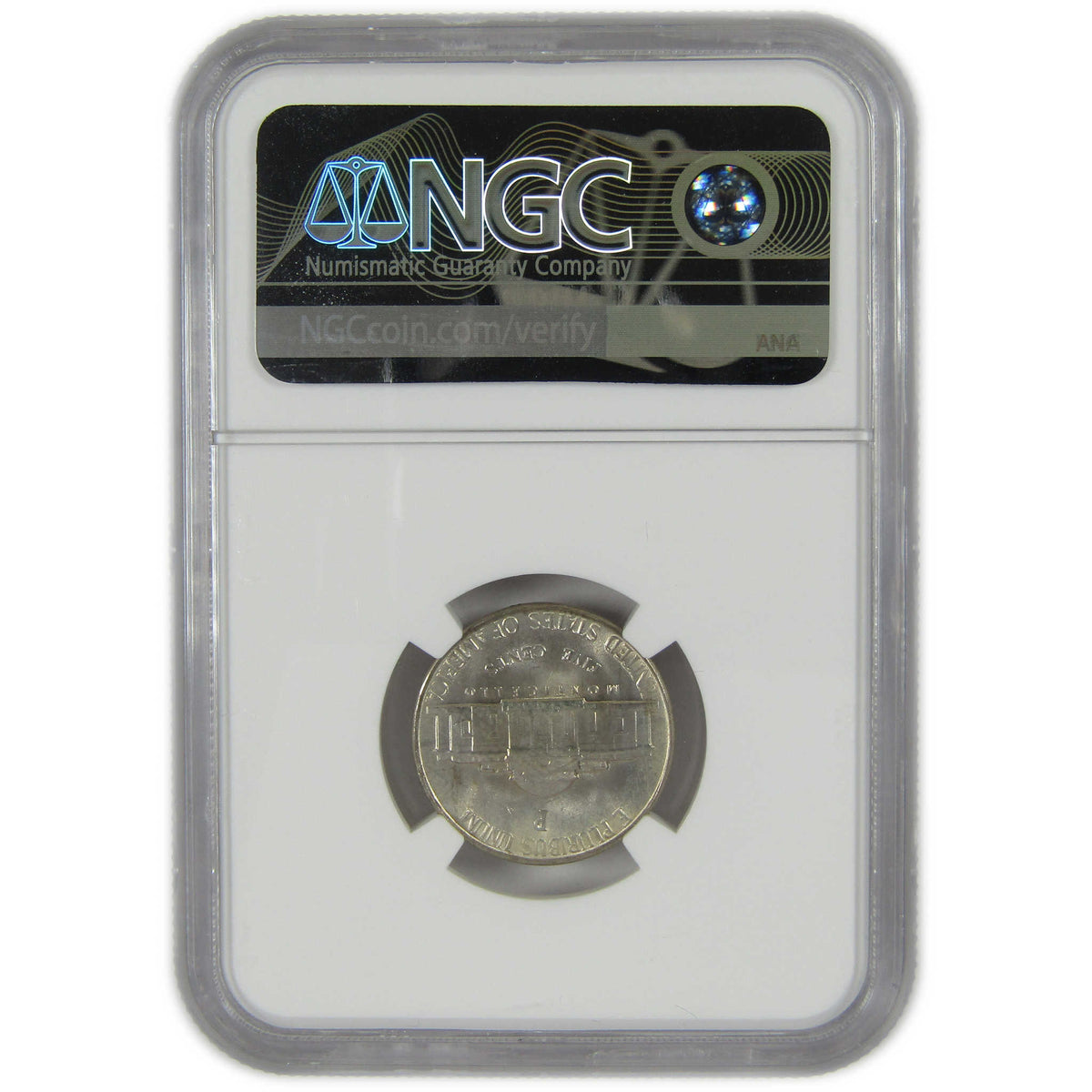1943 P Jefferson Wartime Silver Nickel MS 66 NGC 5c Coin SKU:I28833