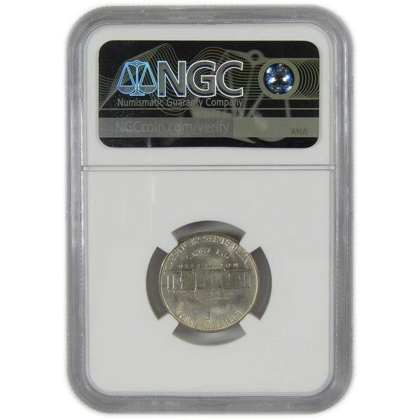 1943 P Jefferson Wartime Silver Nickel MS 66 NGC 5c Coin SKU:I28833