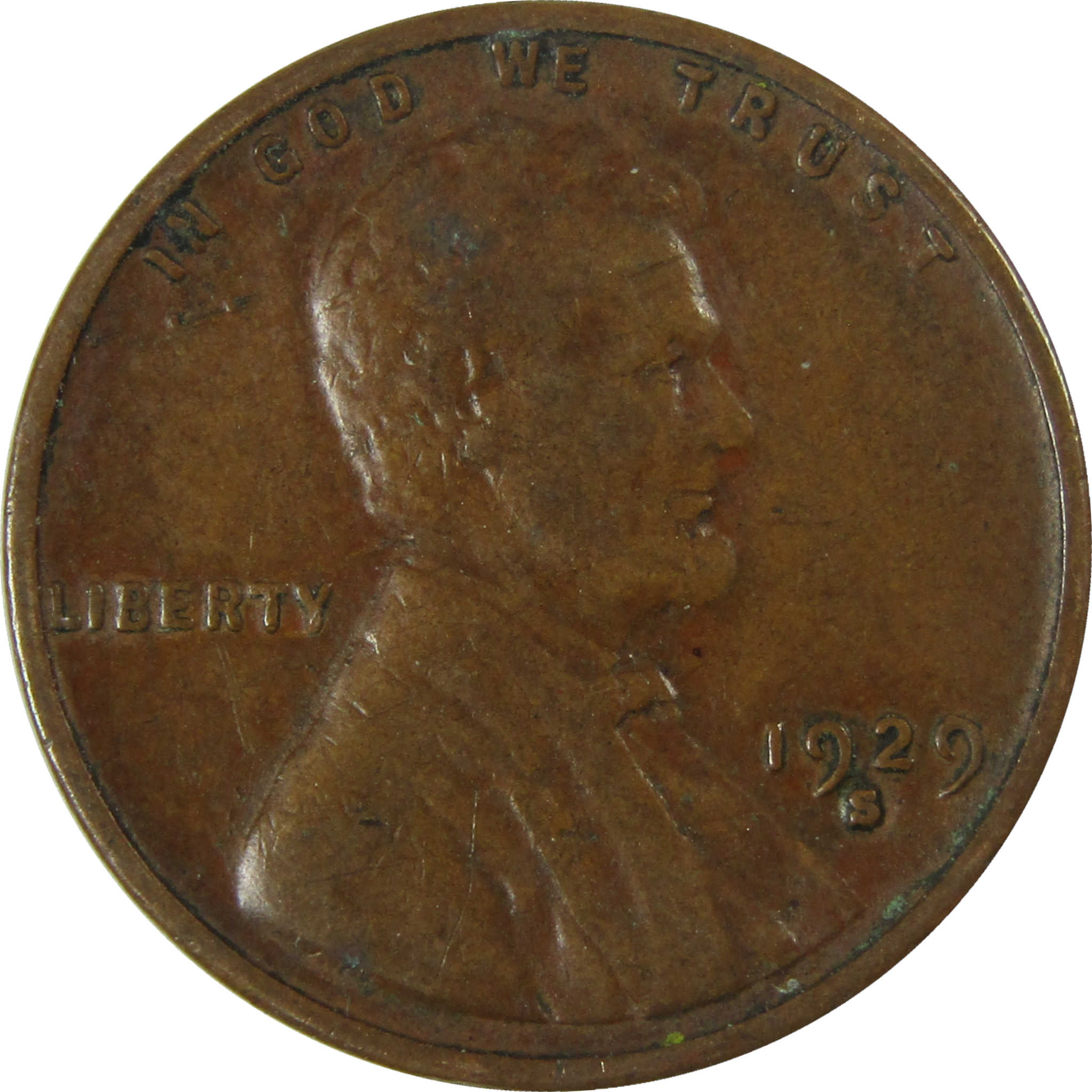 1929 S Lincoln Wheat Cent VF Very Fine Penny 1c Coin SKU:I26674