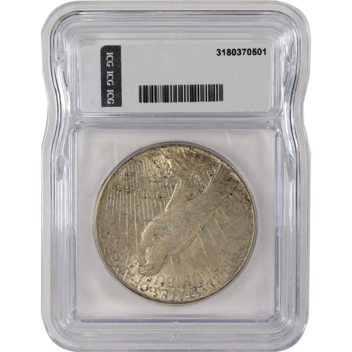 1922 S Peace Silver Dollar MS 64 ICG Uncirculated $1 Coin SKU:I29177