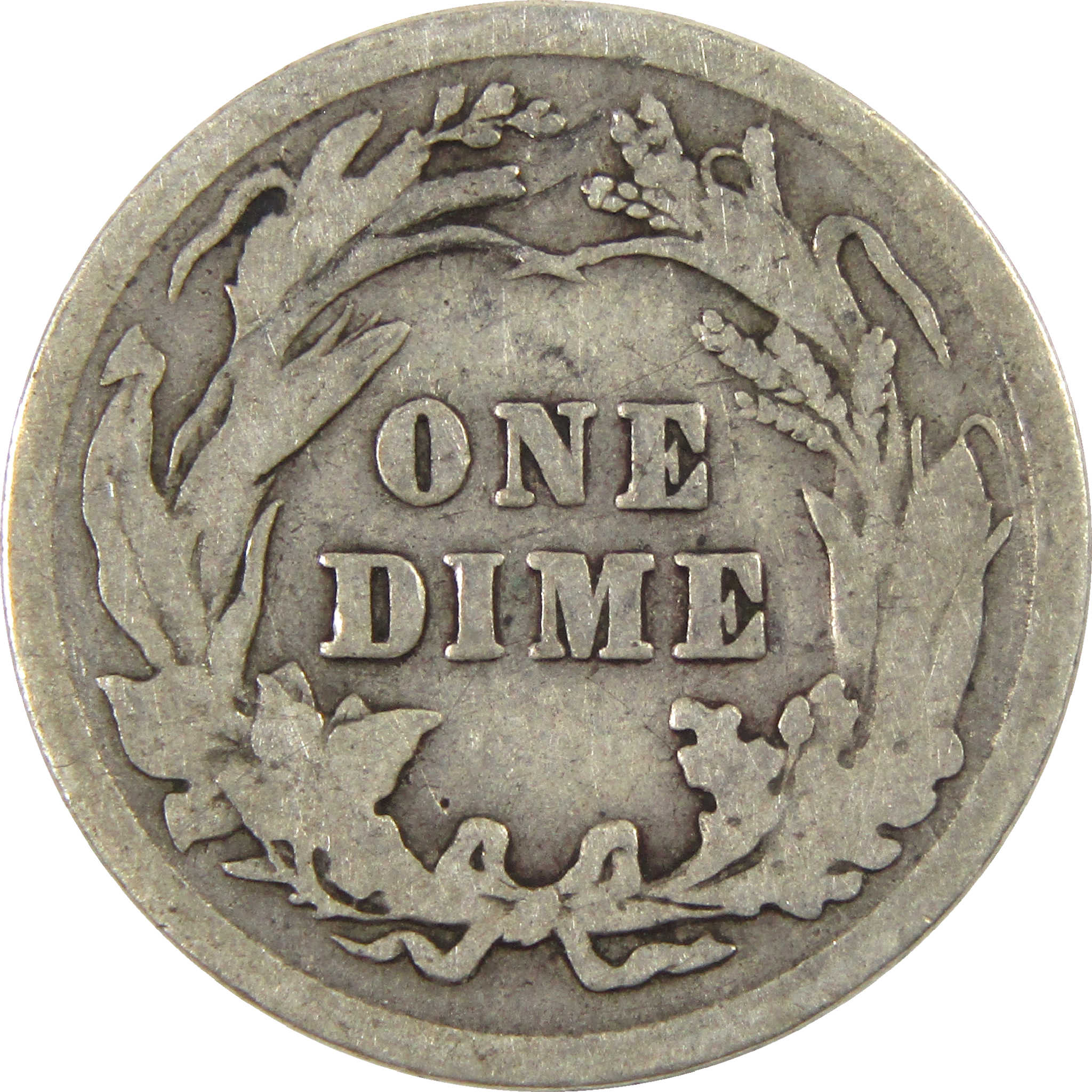 1908 Barber Dime G Good Silver 10c Coin