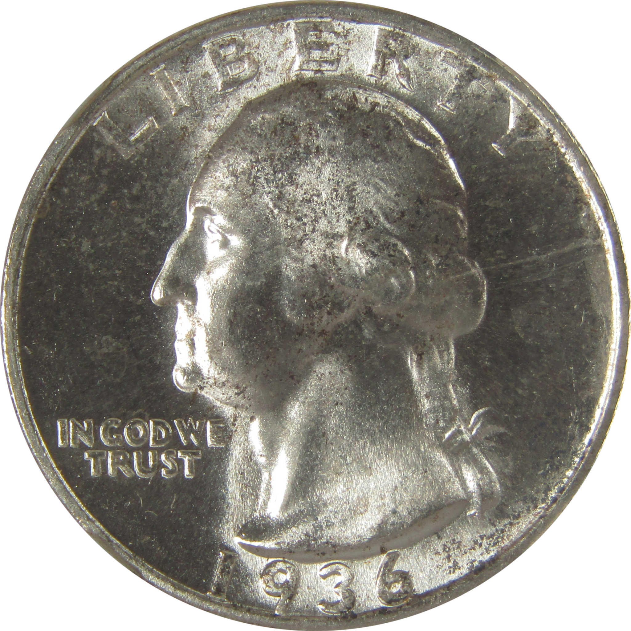 1936 S Washington Quarter MS 65 NGC Original Bag Fragment SKU:I22585