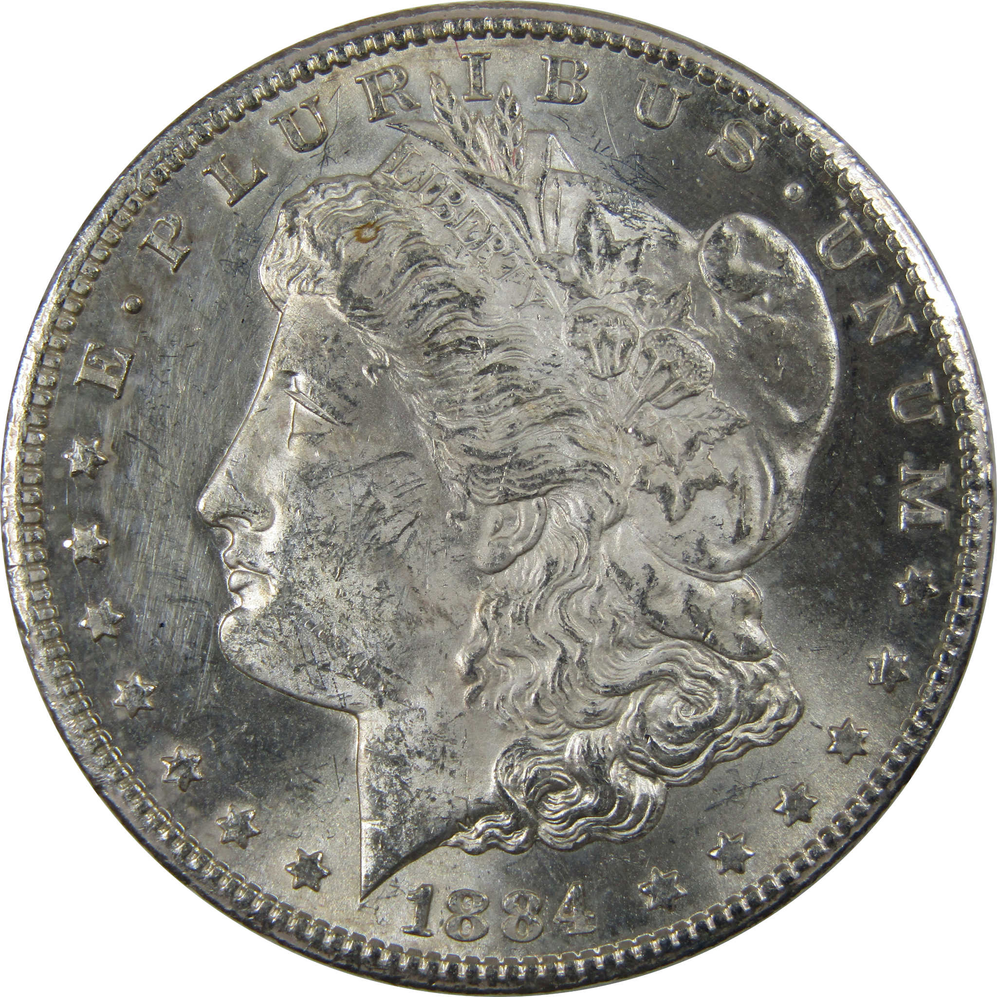 1884 CC Morgan Dollar Uncirculated Details Silver $1 Coin SKU:I23905 - Morgan coin - Morgan silver dollar - Morgan silver dollar for sale - Profile Coins &amp; Collectibles