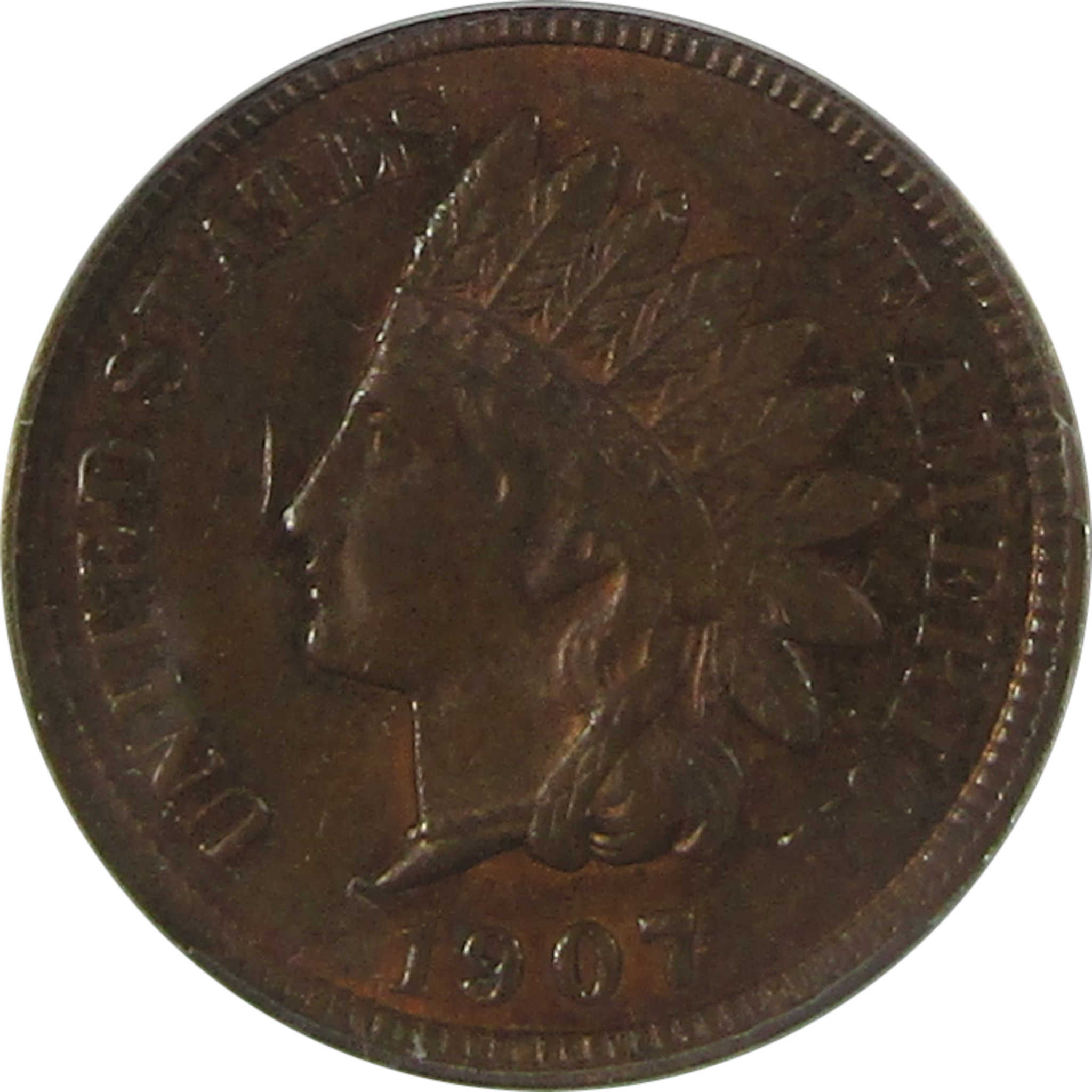 1907 Indian Head Cent MS 62 BN ANACS Penny Uncirculated SKU:I23017