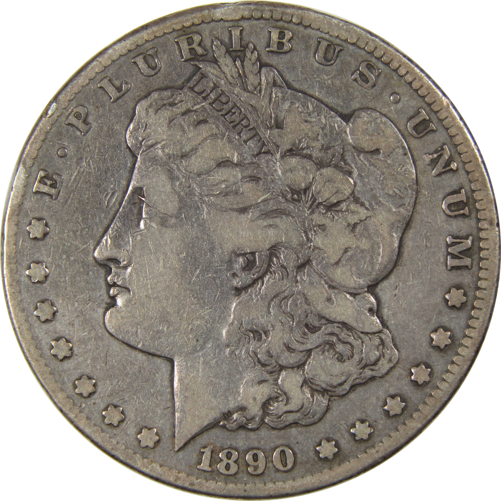 1890 CC Morgan Dollar F Fine Silver $1 Coin SKU:I23903 - Morgan coin - Morgan silver dollar - Morgan silver dollar for sale - Profile Coins &amp; Collectibles
