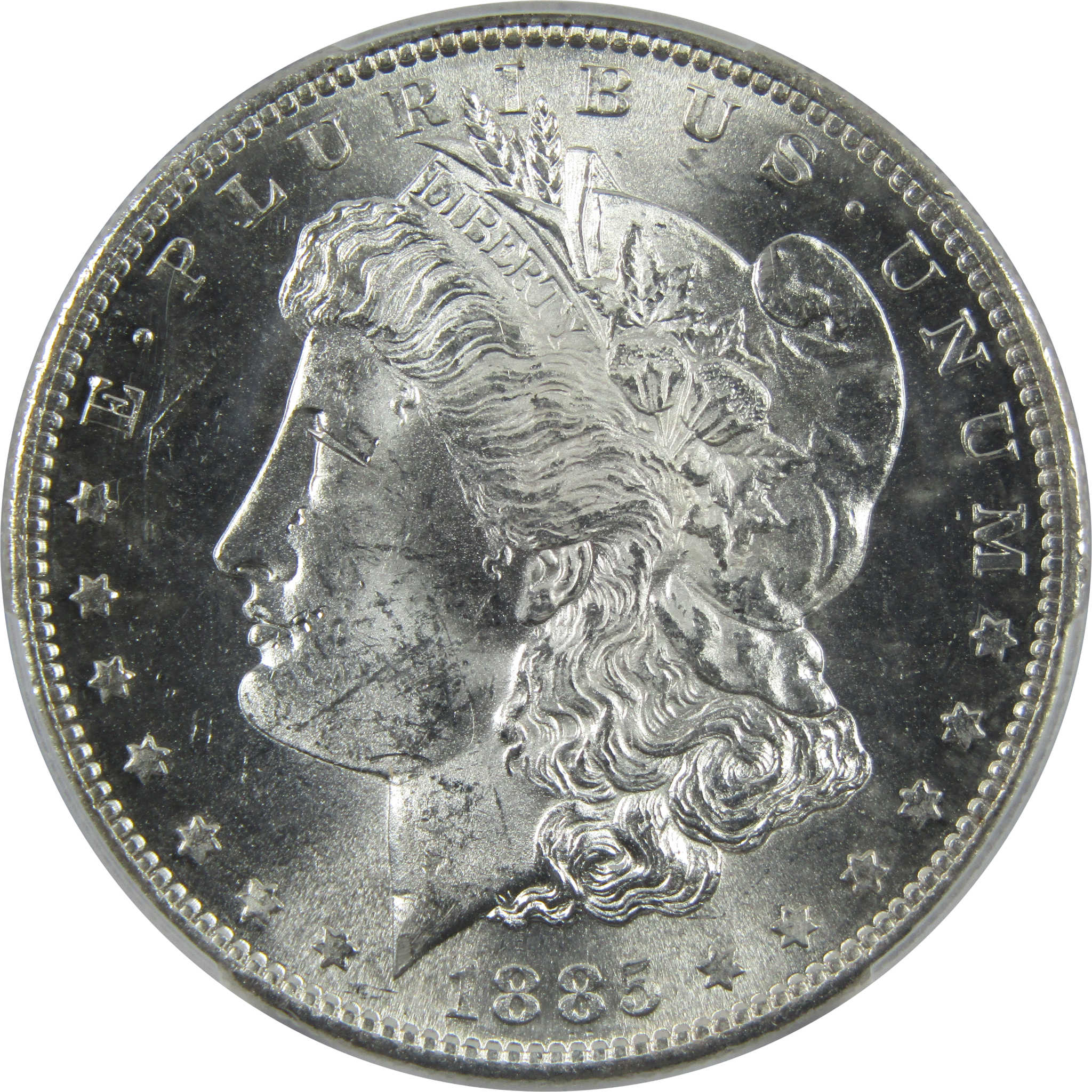 1885 S Morgan Dollar MS 62 PCGS Silver $1 Uncirculated Coin SKU:I11789 - Morgan coin - Morgan silver dollar - Morgan silver dollar for sale - Profile Coins &amp; Collectibles