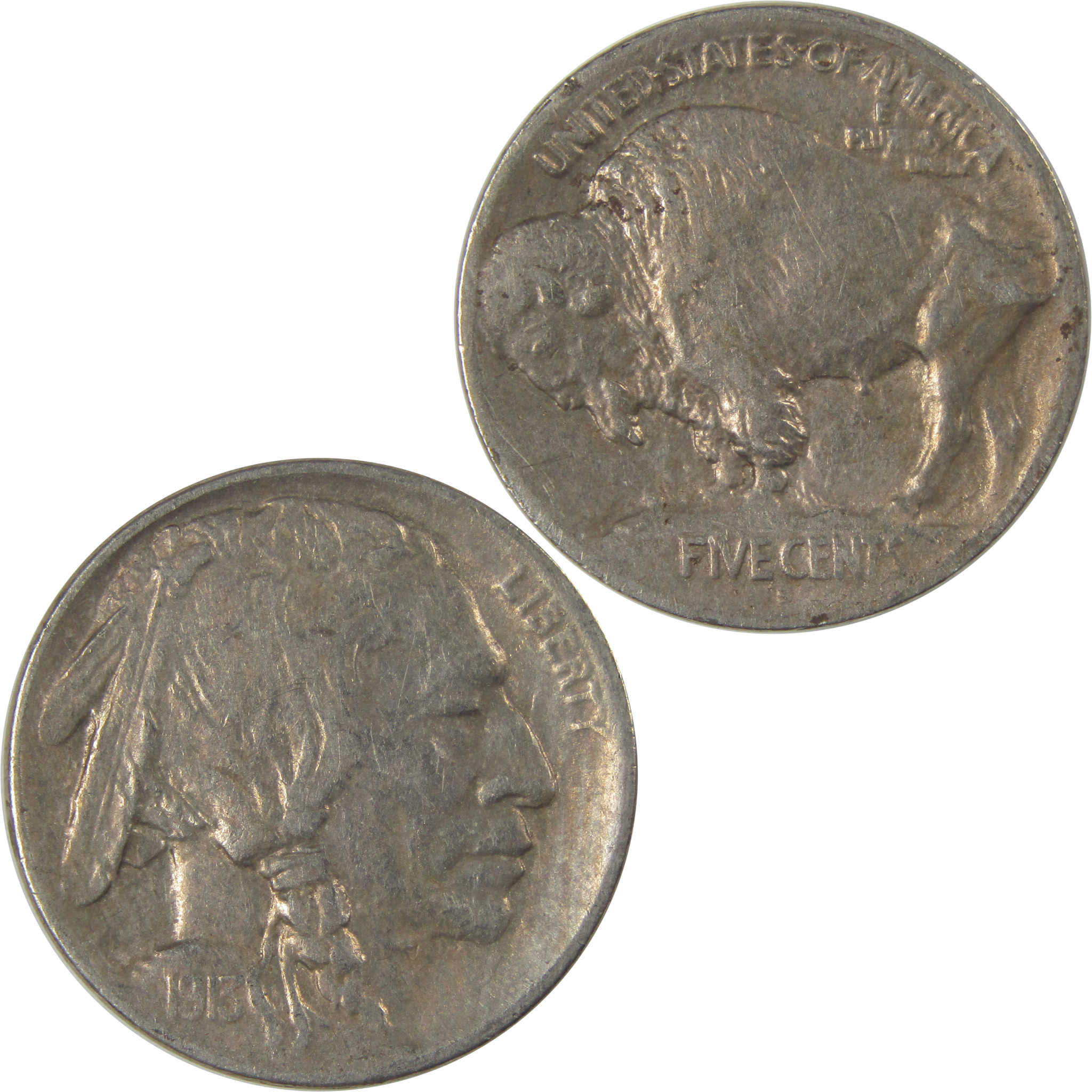 1913 S Type 1 Buffalo Nickel XF EF Extremely Fine Details SKU:I22869