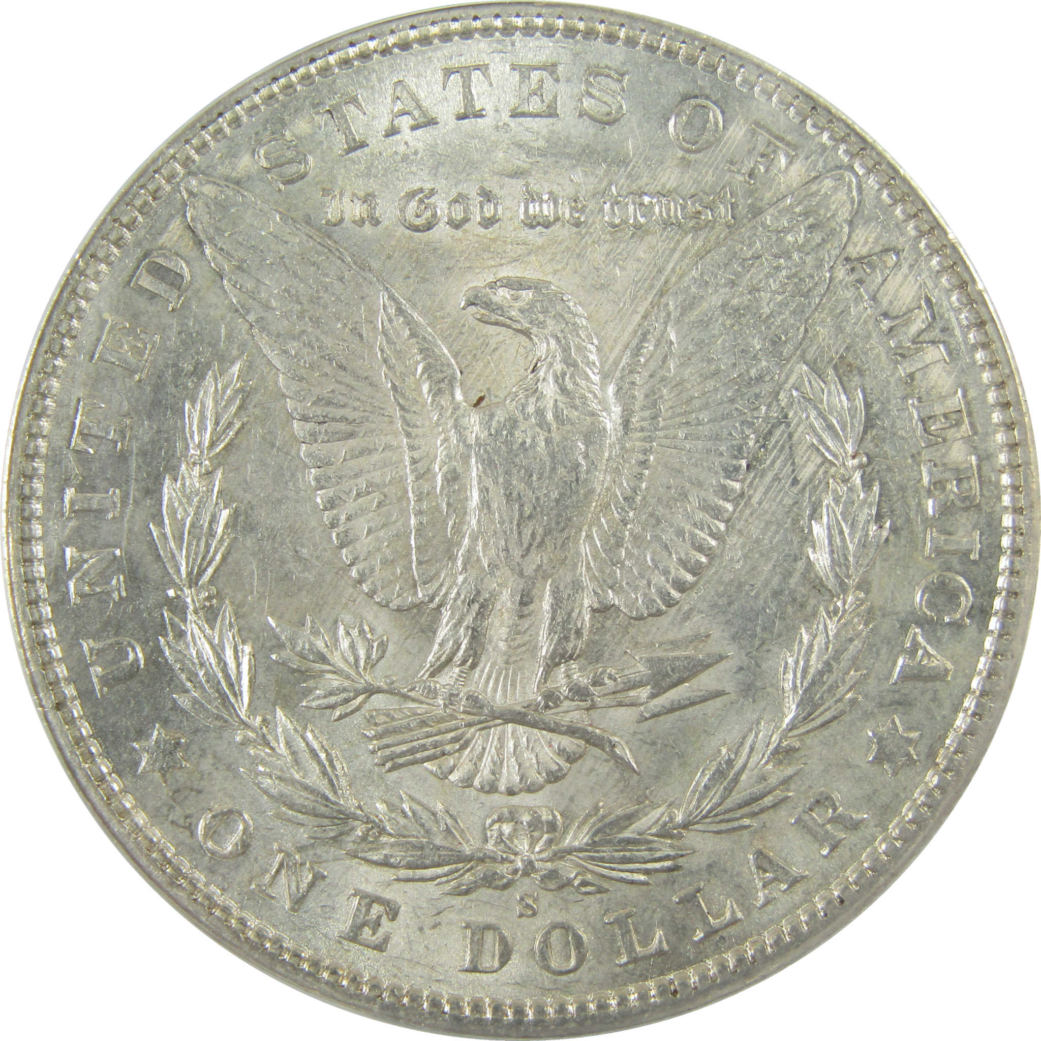 1900 S Morgan Silver Dollar AU 58 ANACS $1 Coin Collectible SKU:I28052