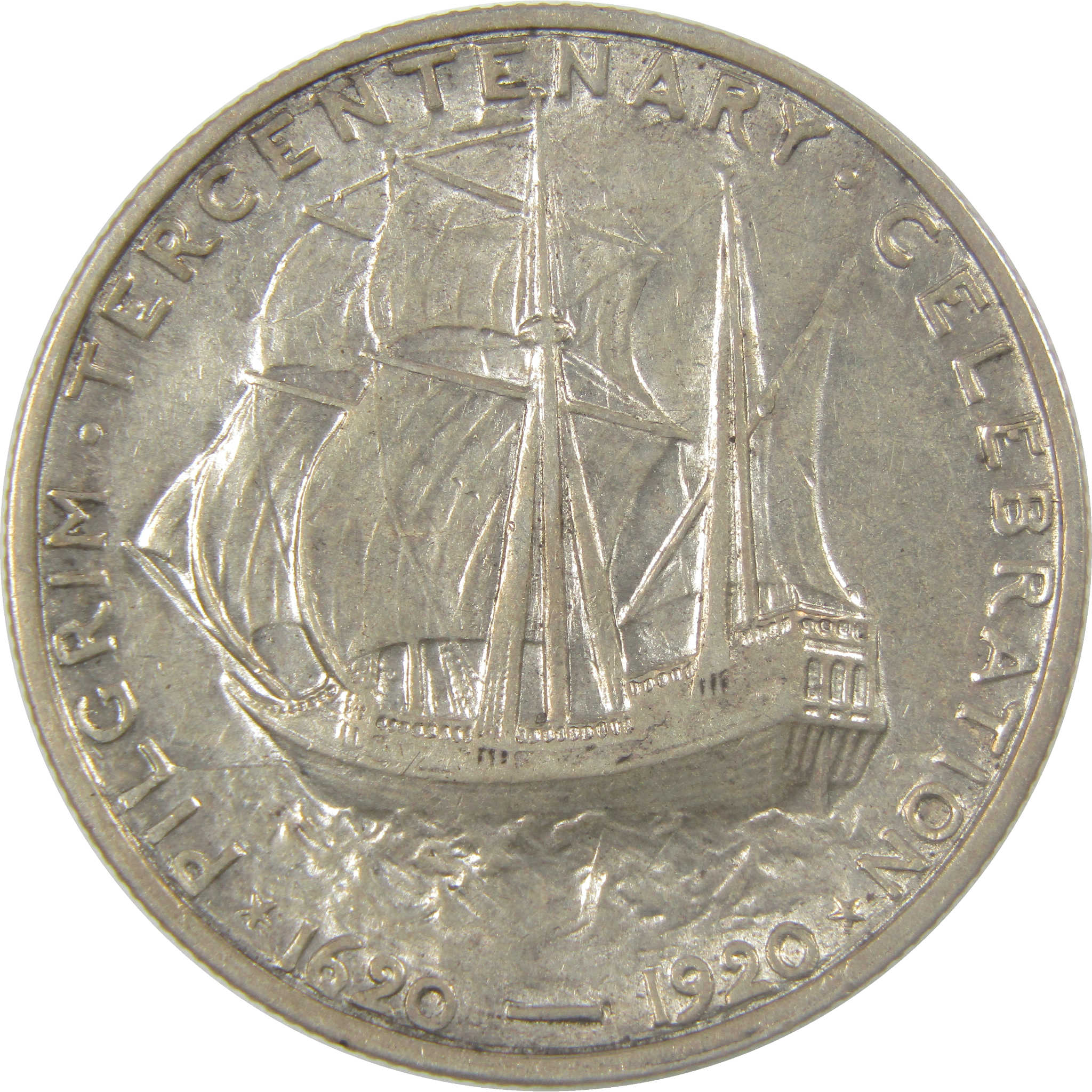 1920 Pilgrim Commemorative Silver Half Dollar XF EF Extremely Fine