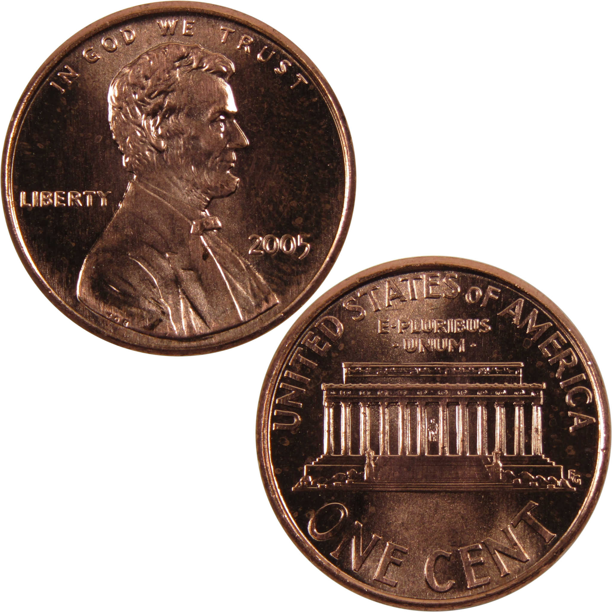 2005 Lincoln Memorial Cent BU Uncirculated Penny 1c Coin