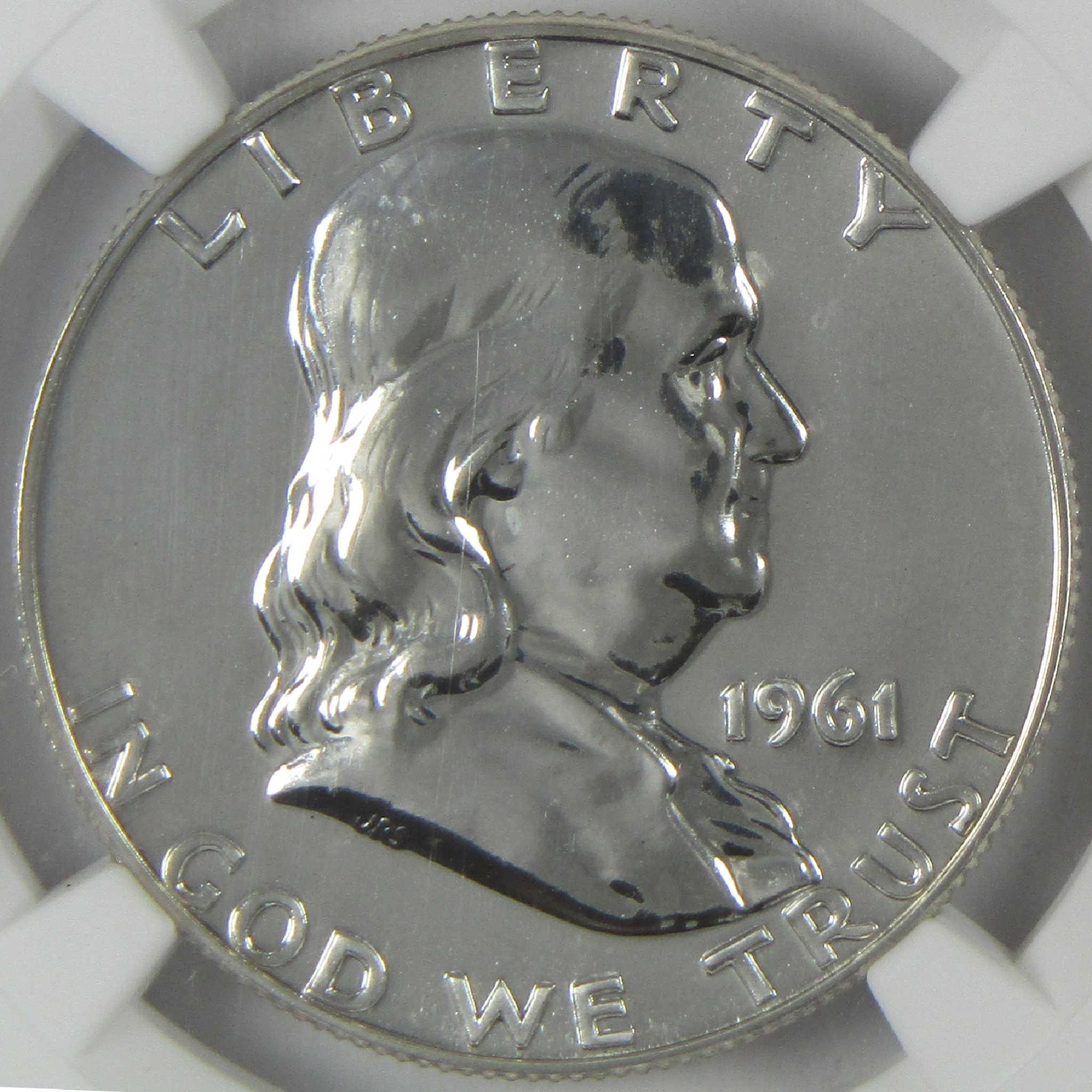 1961 Franklin Silver Half Dollar PF 69 NGC Proof 50c Coin Collectible