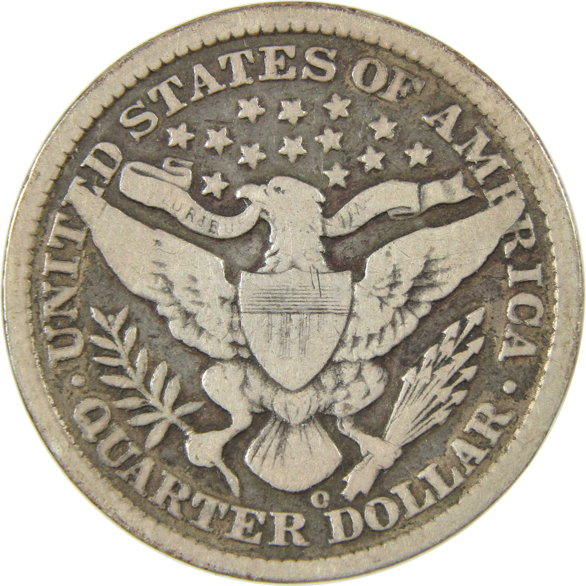1893 O Barber Silver Quarter VG Very Good 25c Coin Collectible