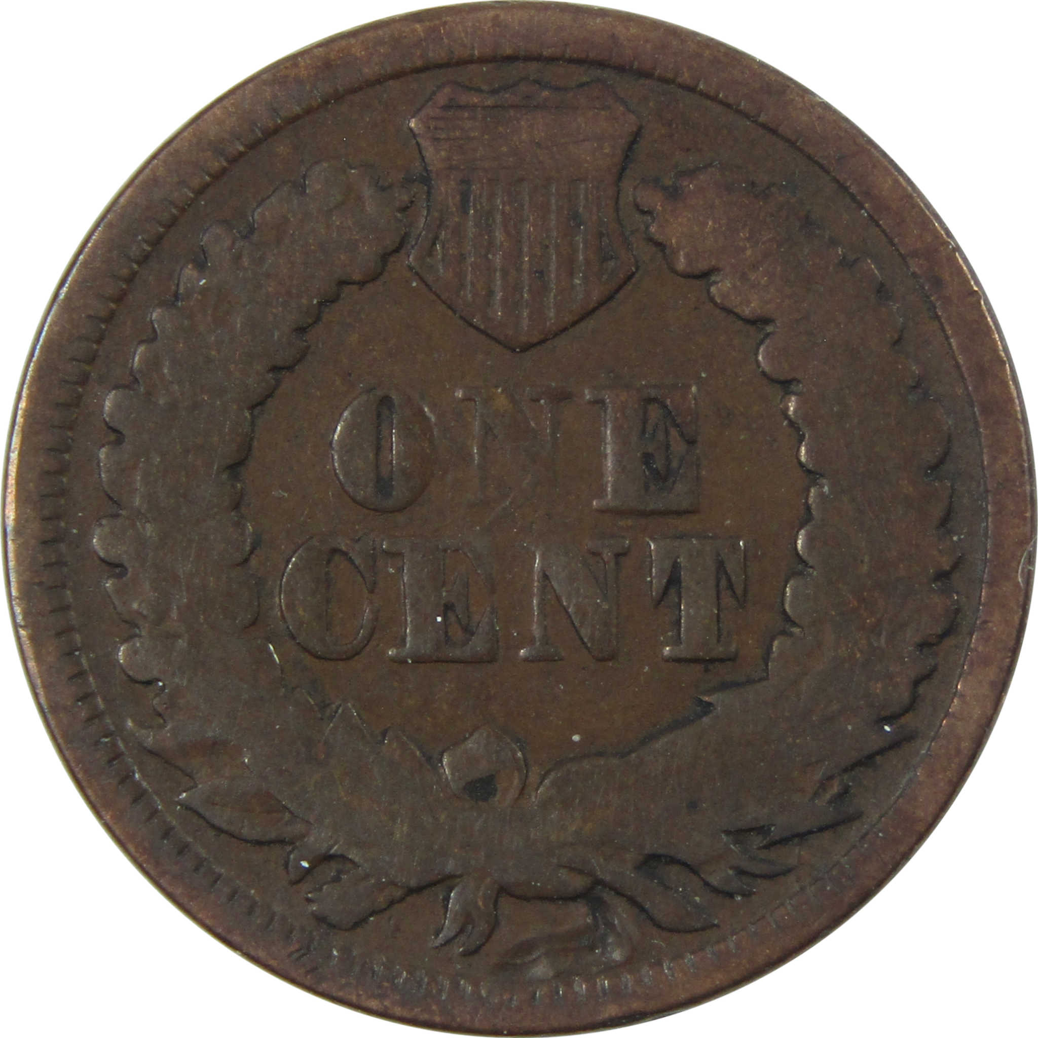 1869 Indian Head Cent AG About Good Penny 1c Coin SKU:I13944