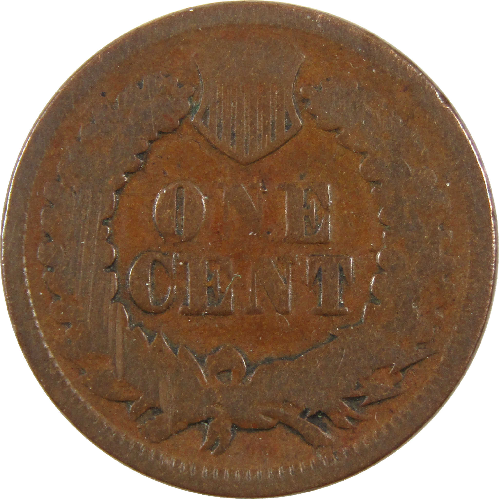 1867 Indian Head Cent AG About Good Penny 1c Coin SKU:I11472