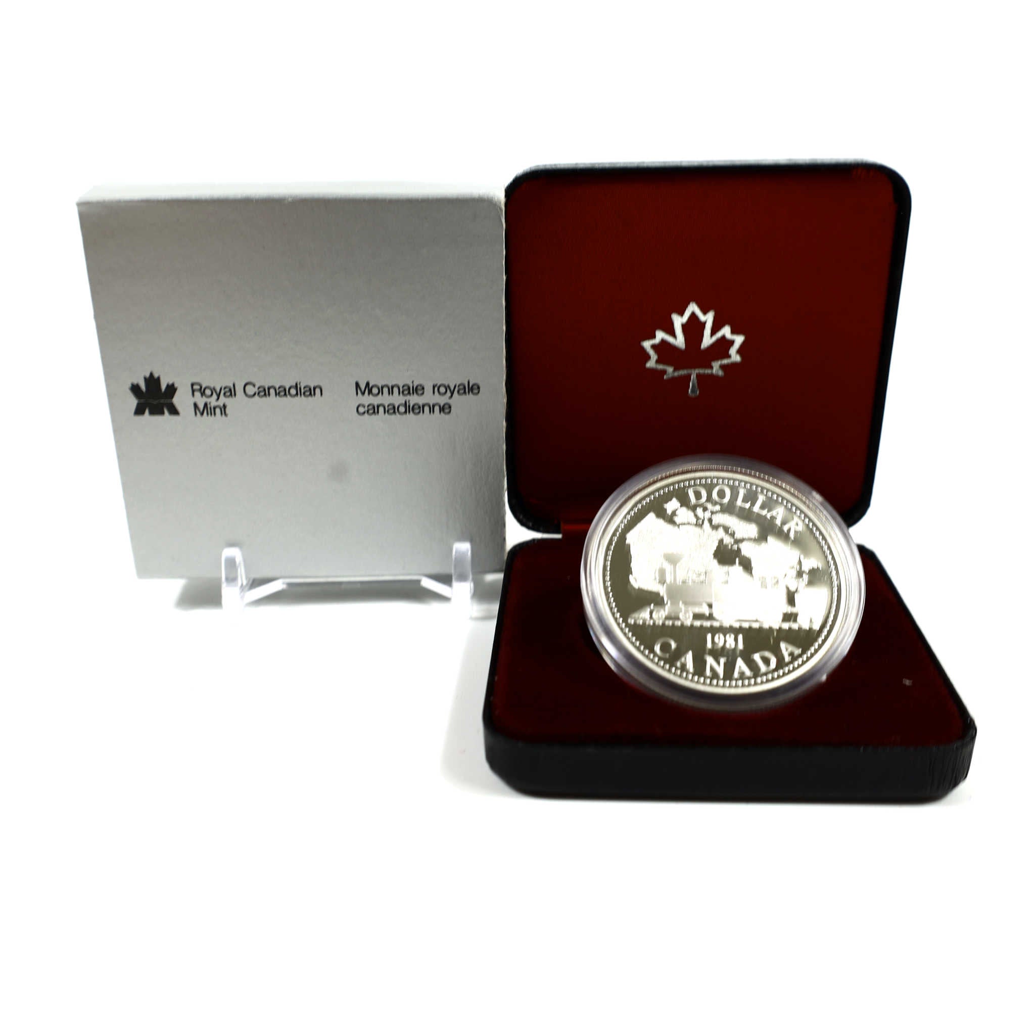 1981 Canadian Trans-Canada Railway Dollar Silver $1 Proof SKU:CPC7794