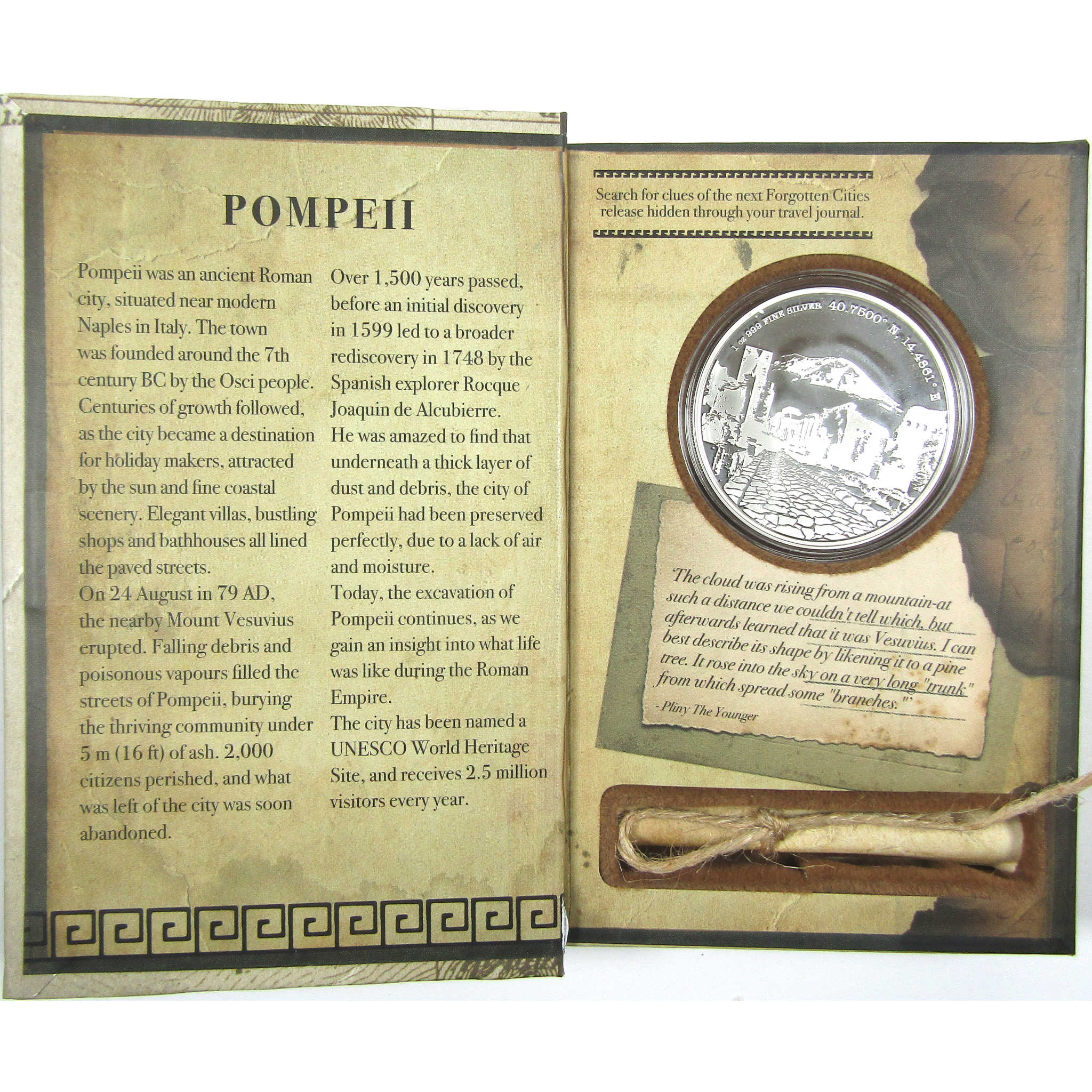 2016 Niue Pompeii Uncirculated .999 Silver $2 Coin SKU:CPC8997