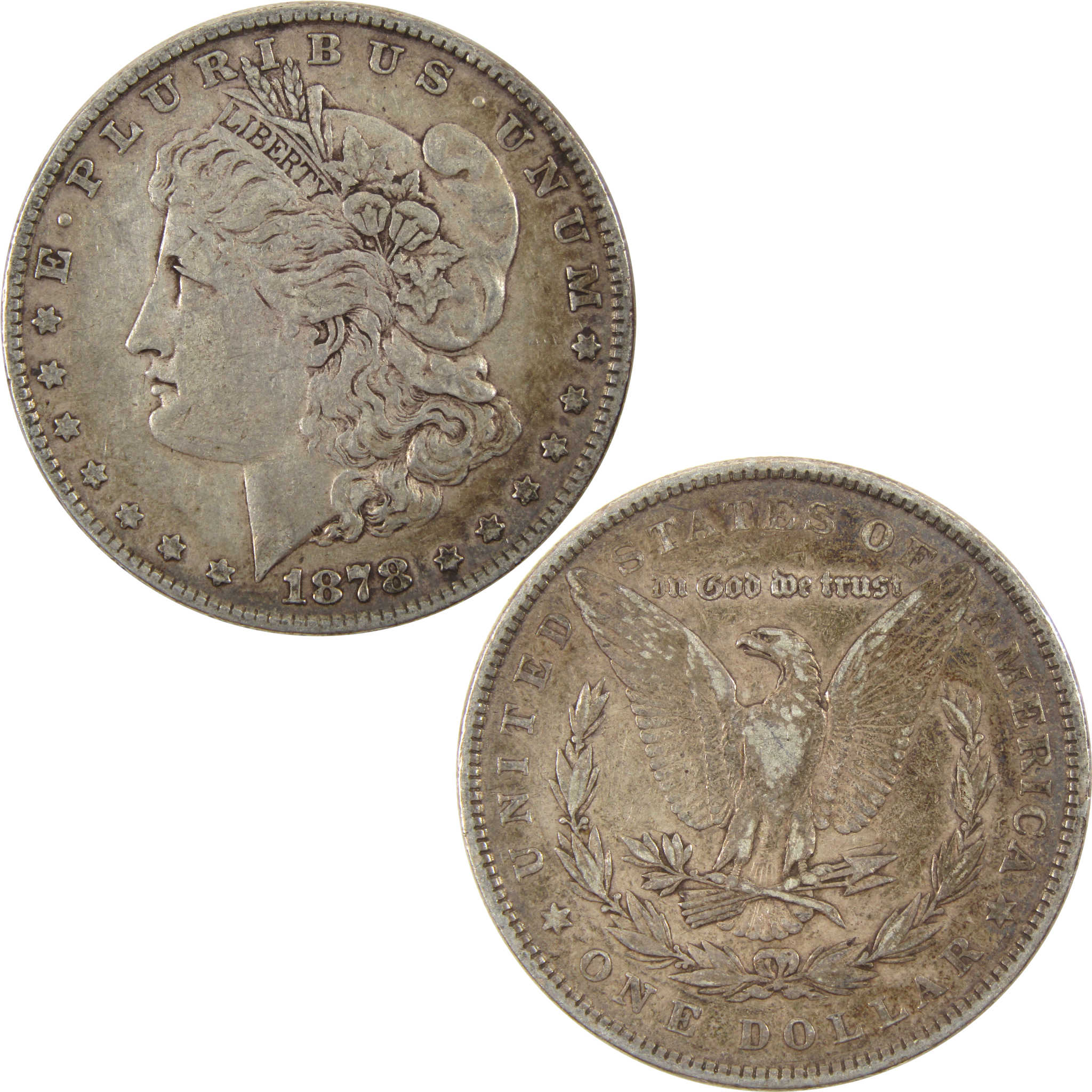 1878 7TF Rev 79 Morgan Dollar VF Very Fine Silver $1 Coin SKU:I9158 - Morgan coin - Morgan silver dollar - Morgan silver dollar for sale - Profile Coins &amp; Collectibles