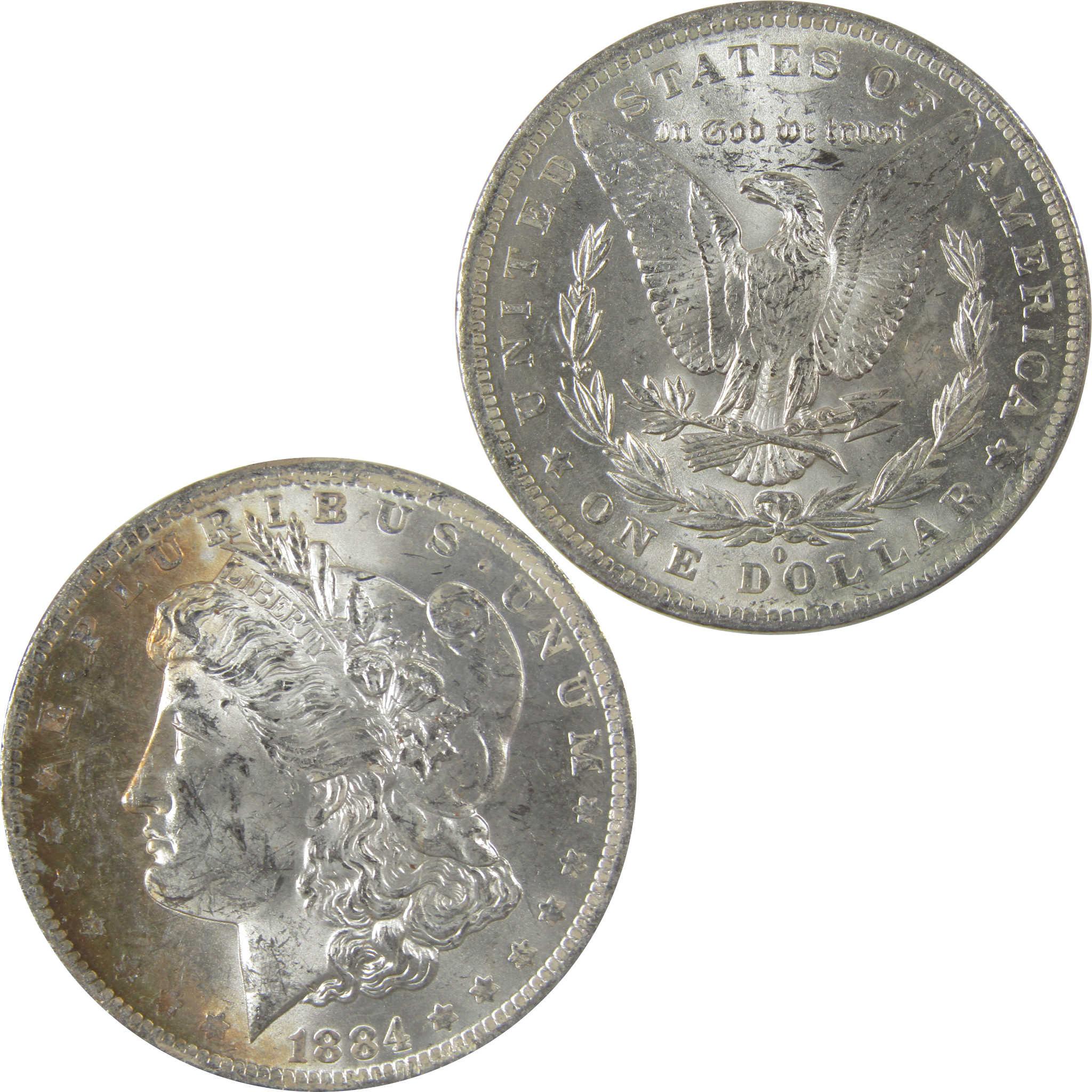 1884 O Morgan Silver Dollar BU Choice Uncirculated Toned SKU:I24172