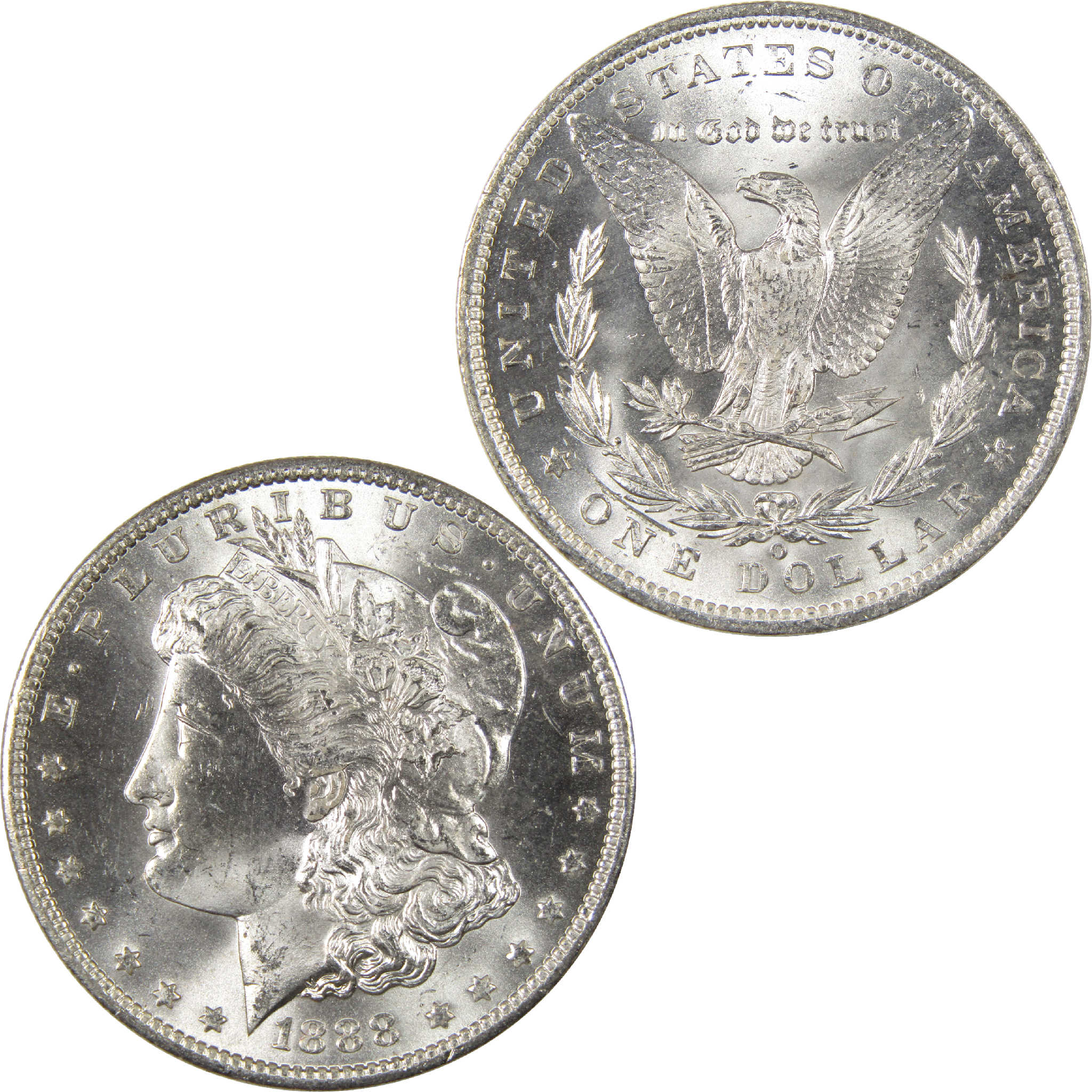 1888 O Morgan Dollar BU Choice Uncirculated Silver $1 Coin - Morgan coin - Morgan silver dollar - Morgan silver dollar for sale - Profile Coins &amp; Collectibles