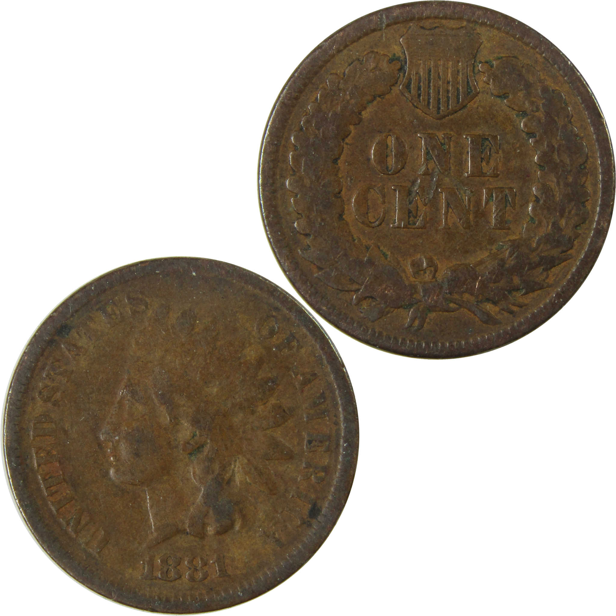 1881 Indian Head Cent VG Very Good Penny 1c Coin SKU:I26996