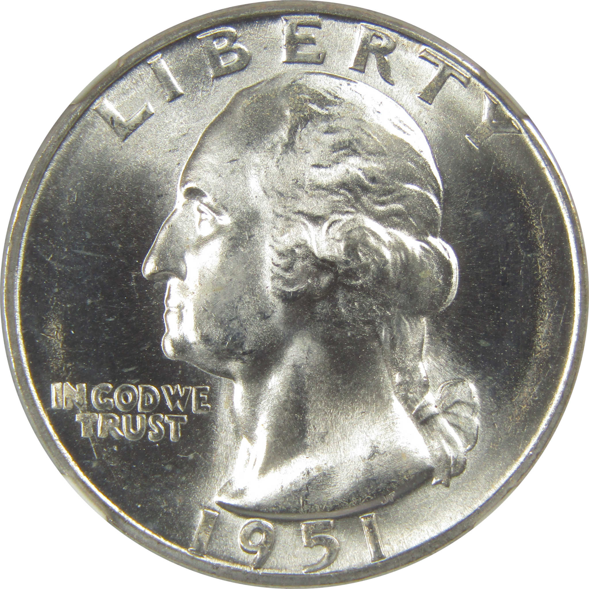 1951 S Washington Quarter MS 66 NGC Silver Bag Fragment SKU:I20523