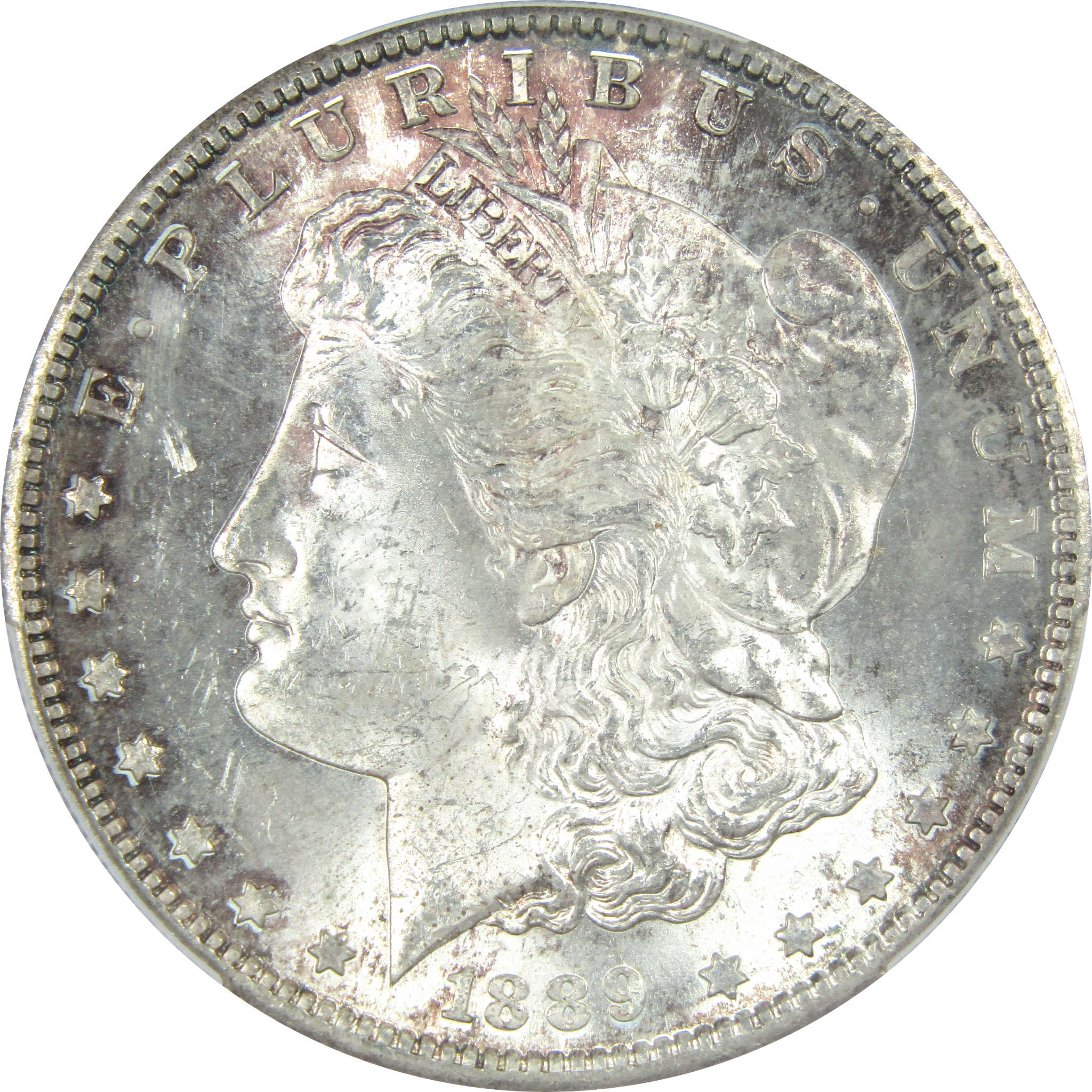 1889 S Morgan Dollar MS 63 PCGS Silver $1 Coin Toned SKU:I14280