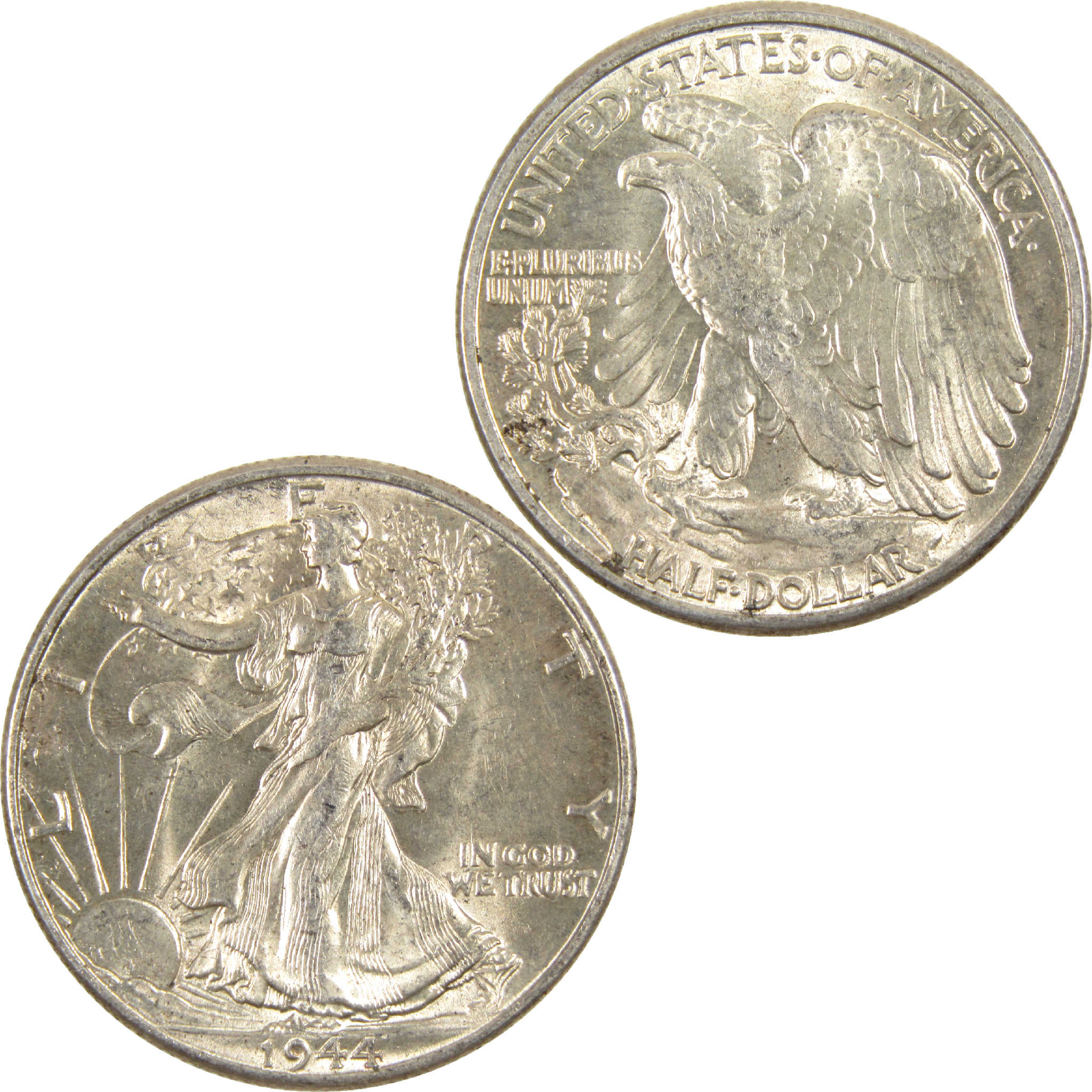 1944 Liberty Walking Half Dollar AU About Uncirculated Silver 50c Coin