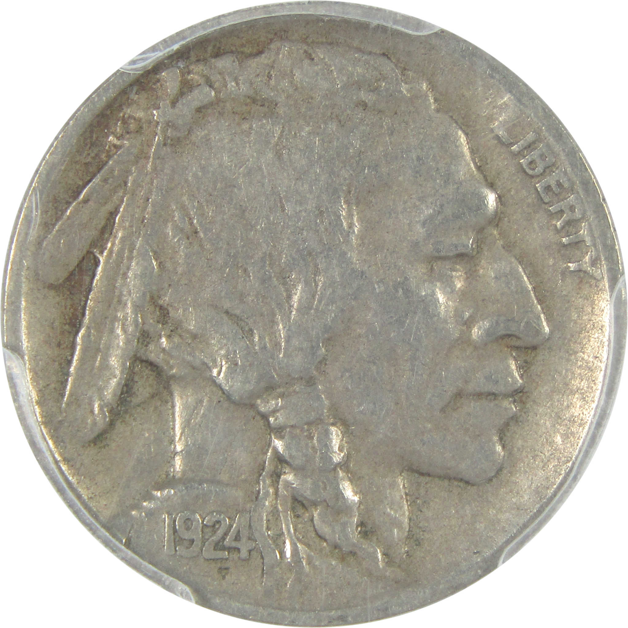 1924 D Indian Head Buffalo Nickel VF 35 PCGS 5c Coin SKU:I15369