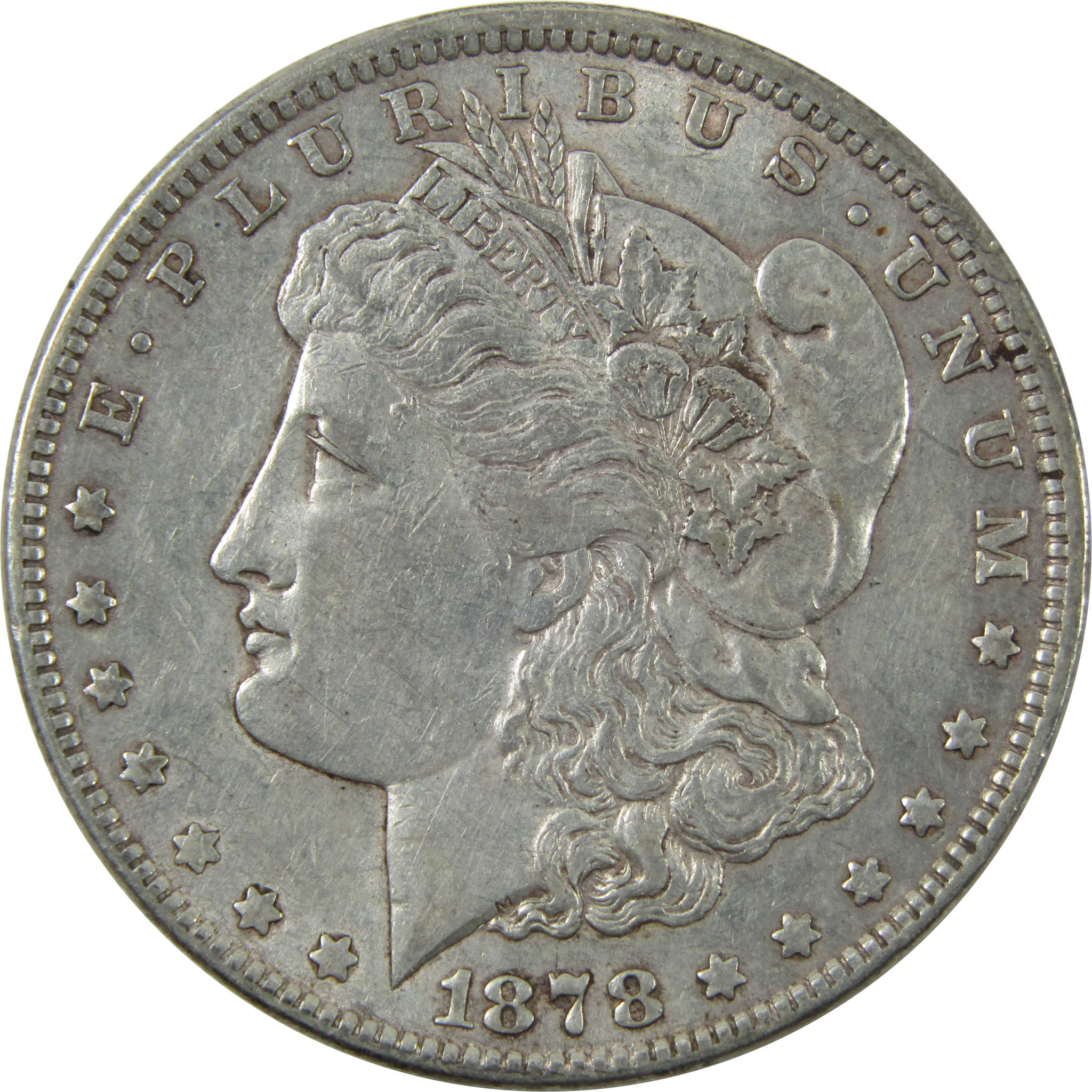 1878 7TF Rev 79 Morgan Dollar XF EF Extremely Fine Silver SKU:I14217 - Morgan coin - Morgan silver dollar - Morgan silver dollar for sale - Profile Coins &amp; Collectibles