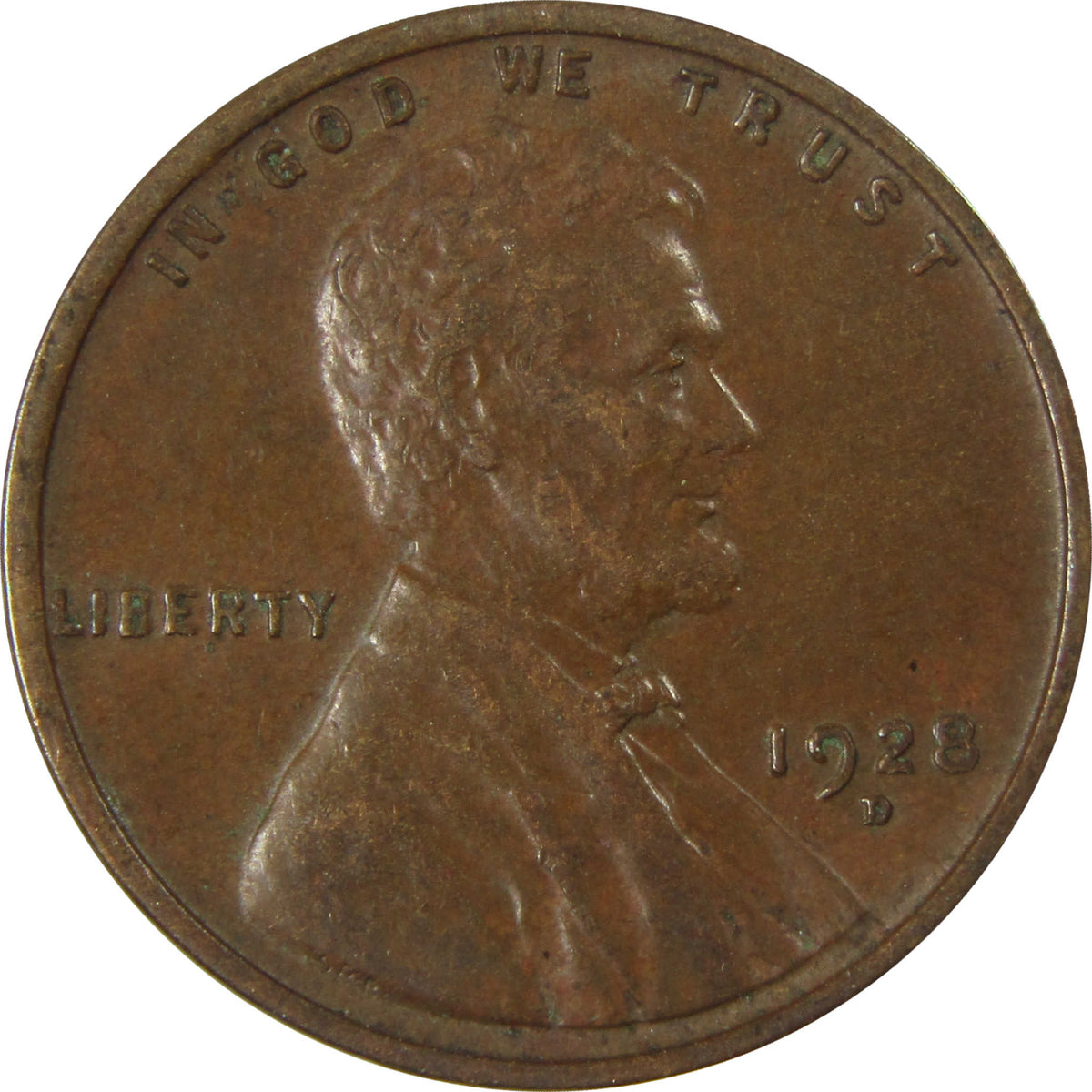 1928 D Lincoln Wheat Cent XF EF Extremely Fine 1c Coin SKU:I27574